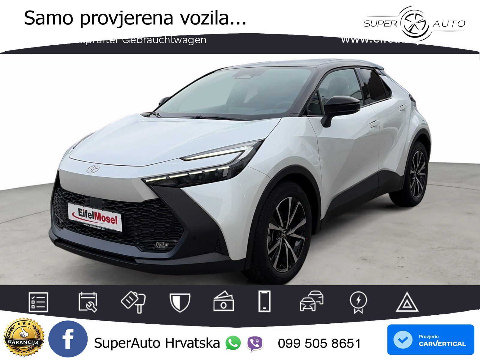 Toyota C-HR 1.8 (140 KS) Hybrid e-CVT Teamplayer LED+GR SJED+ACC