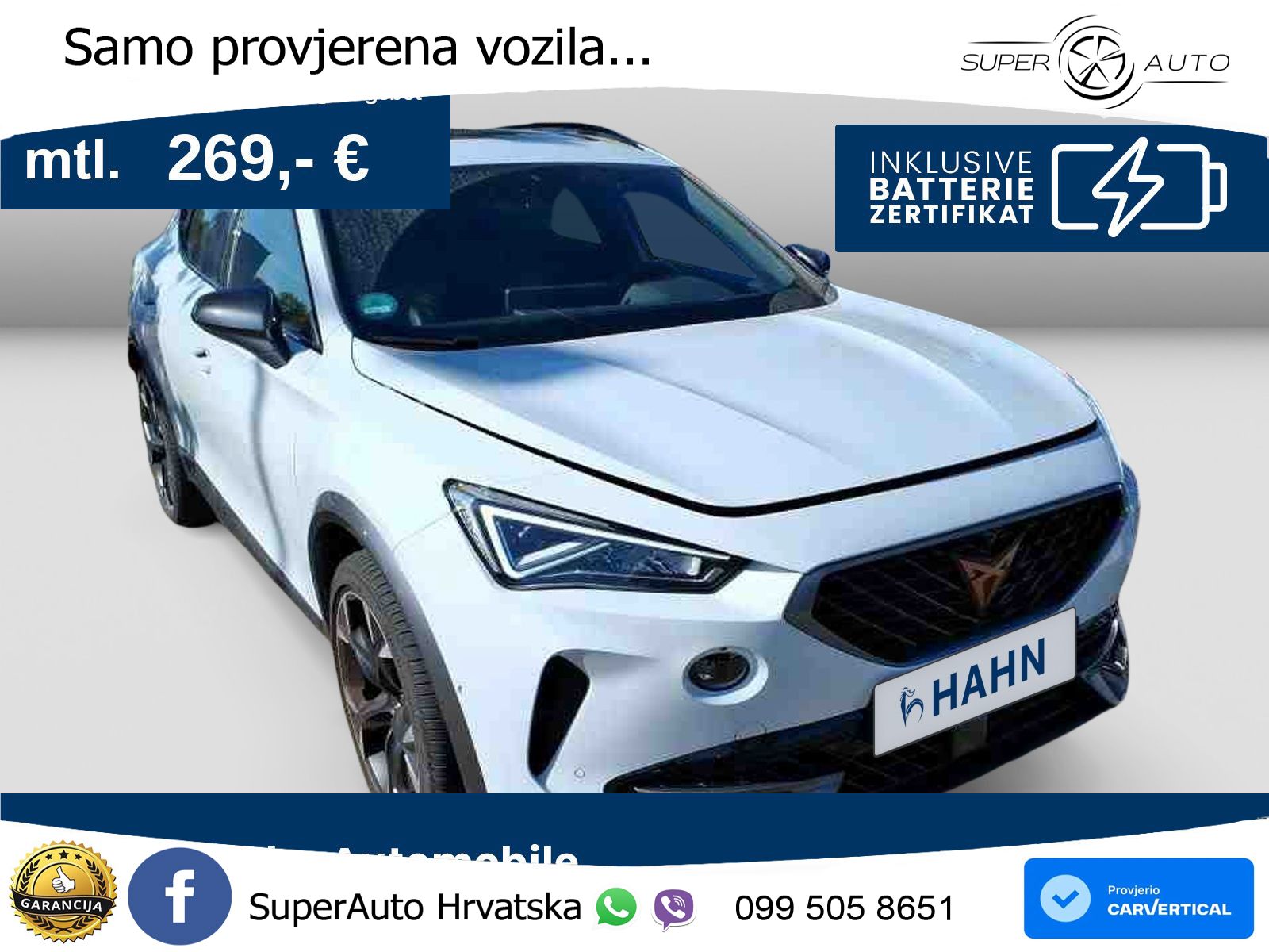 Cupra Formentor 1.4 TSI (245 KS) e-Hybrid DSG VZ LED+GR SJED+ACC