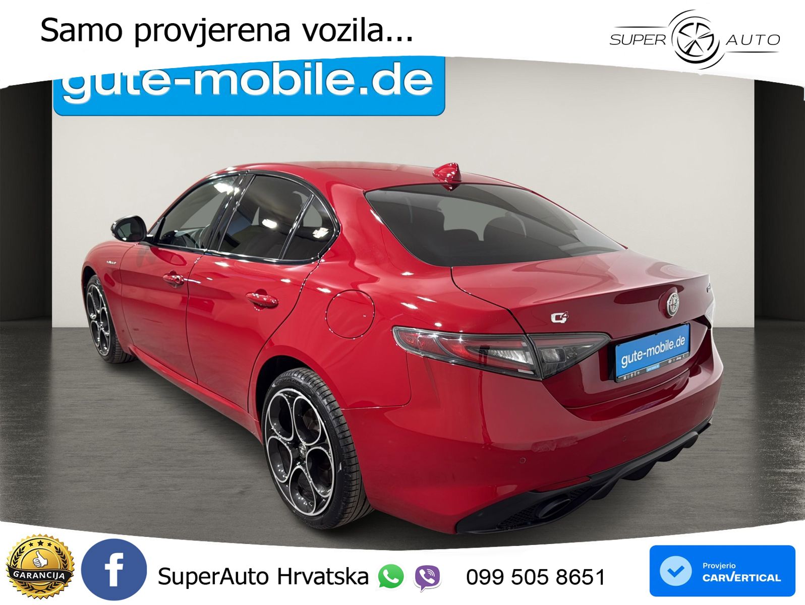 Alfa Romeo Giulia 2.0 Turbo (280 KS) Q4 Automatic LED+GR SJED+ACC