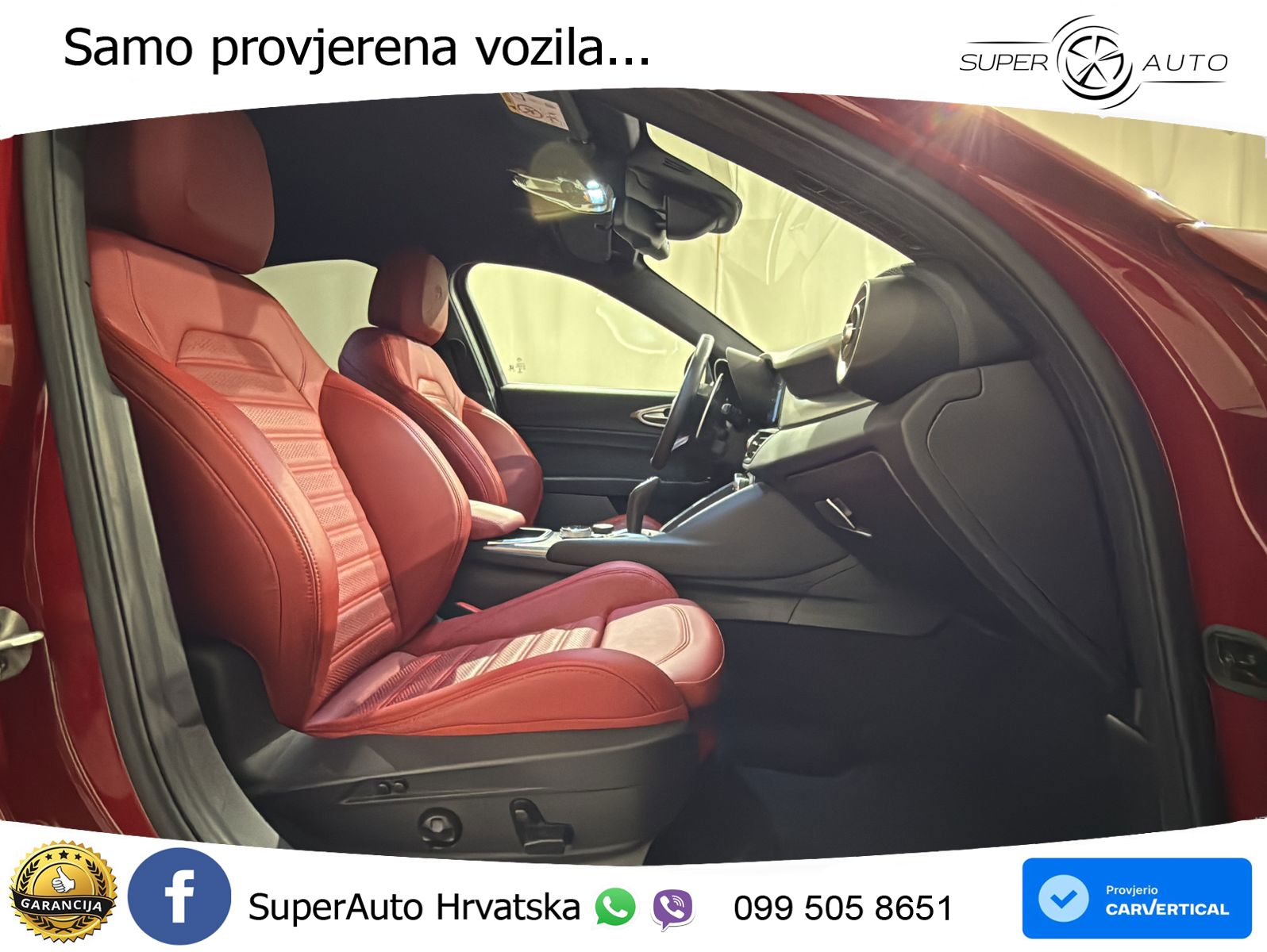 Alfa Romeo Giulia 2.0 Turbo (280 KS) Q4 Automatic LED+GR SJED+ACC