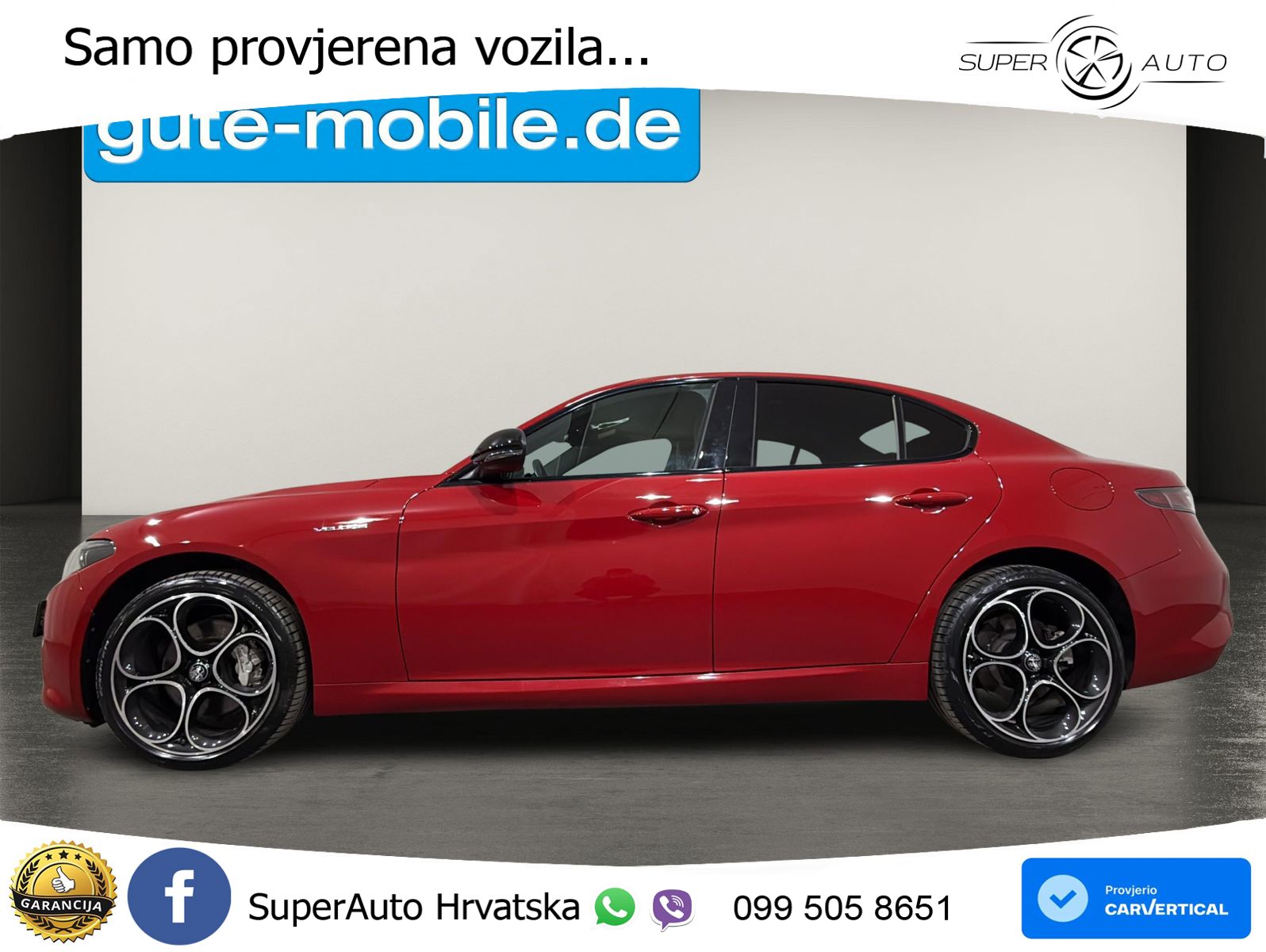 Alfa Romeo Giulia 2.0 Turbo (280 KS) Q4 Automatic LED+GR SJED+ACC