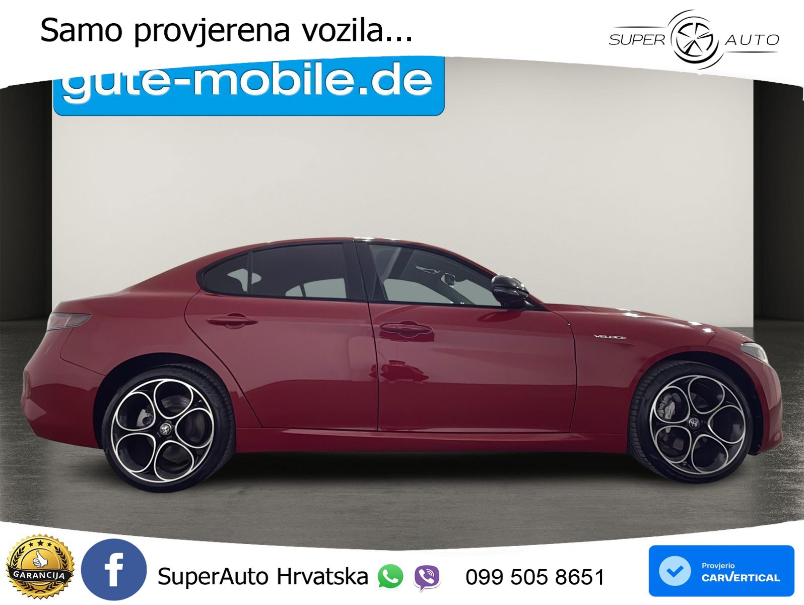 Alfa Romeo Giulia 2.0 Turbo (280 KS) Q4 Automatic LED+GR SJED+ACC