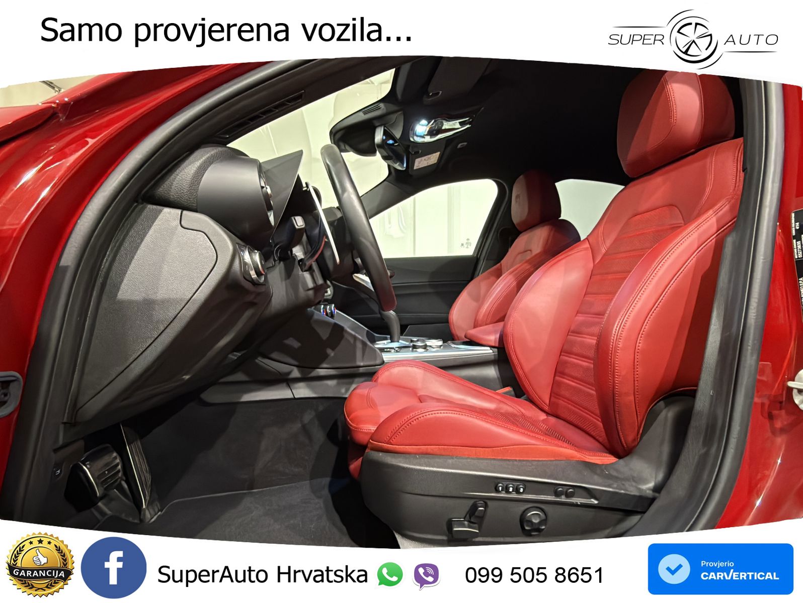 Alfa Romeo Giulia 2.0 Turbo (280 KS) Q4 Automatic LED+GR SJED+ACC