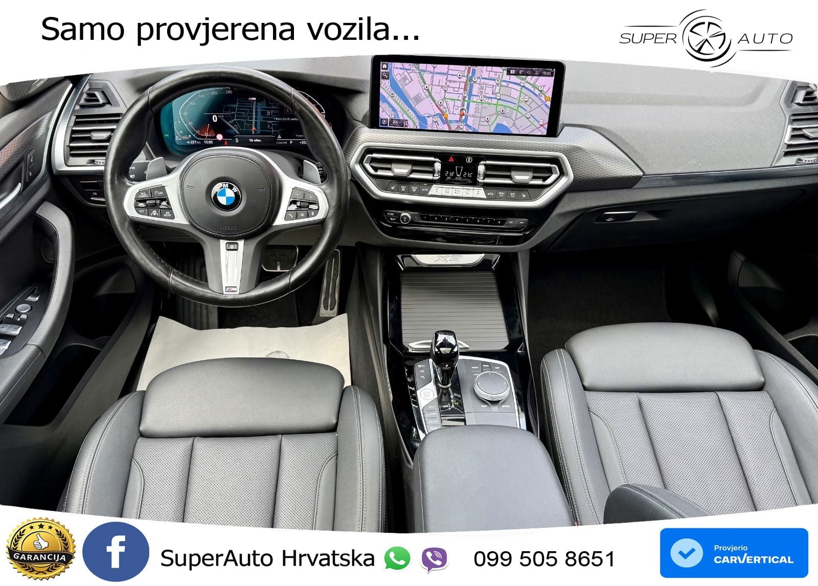 BMW X3 30d xDrive Steptronic M Sport ZRAČNI+ACC+GR SJED+KAM+PANO