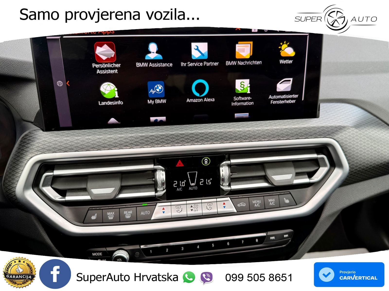 BMW X3 30d xDrive Steptronic M Sport ZRAČNI+ACC+GR SJED+KAM+PANO