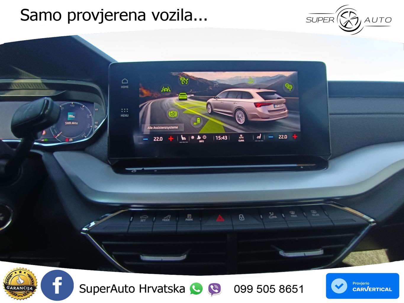 Škoda Octavia Combi 2.0 TDI (150 KS) DSG MATRIX+GR SJED+KAM
