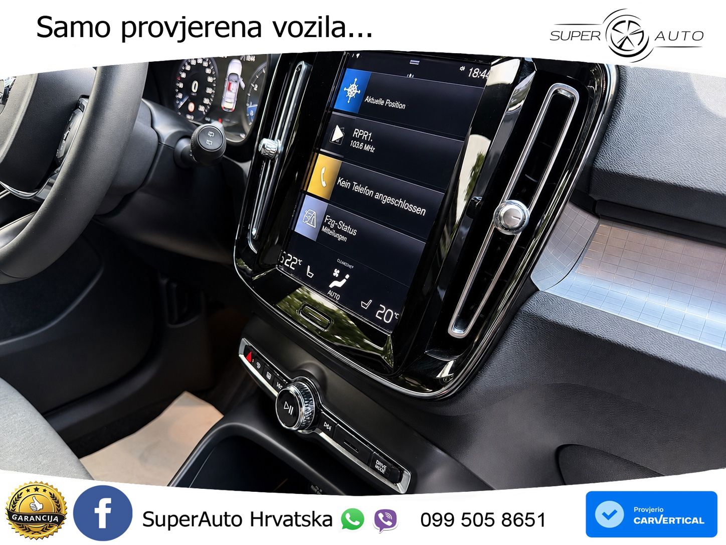 Volvo XC40 2.0 B3 163 KS Automatic LED+GR SJED+ACC