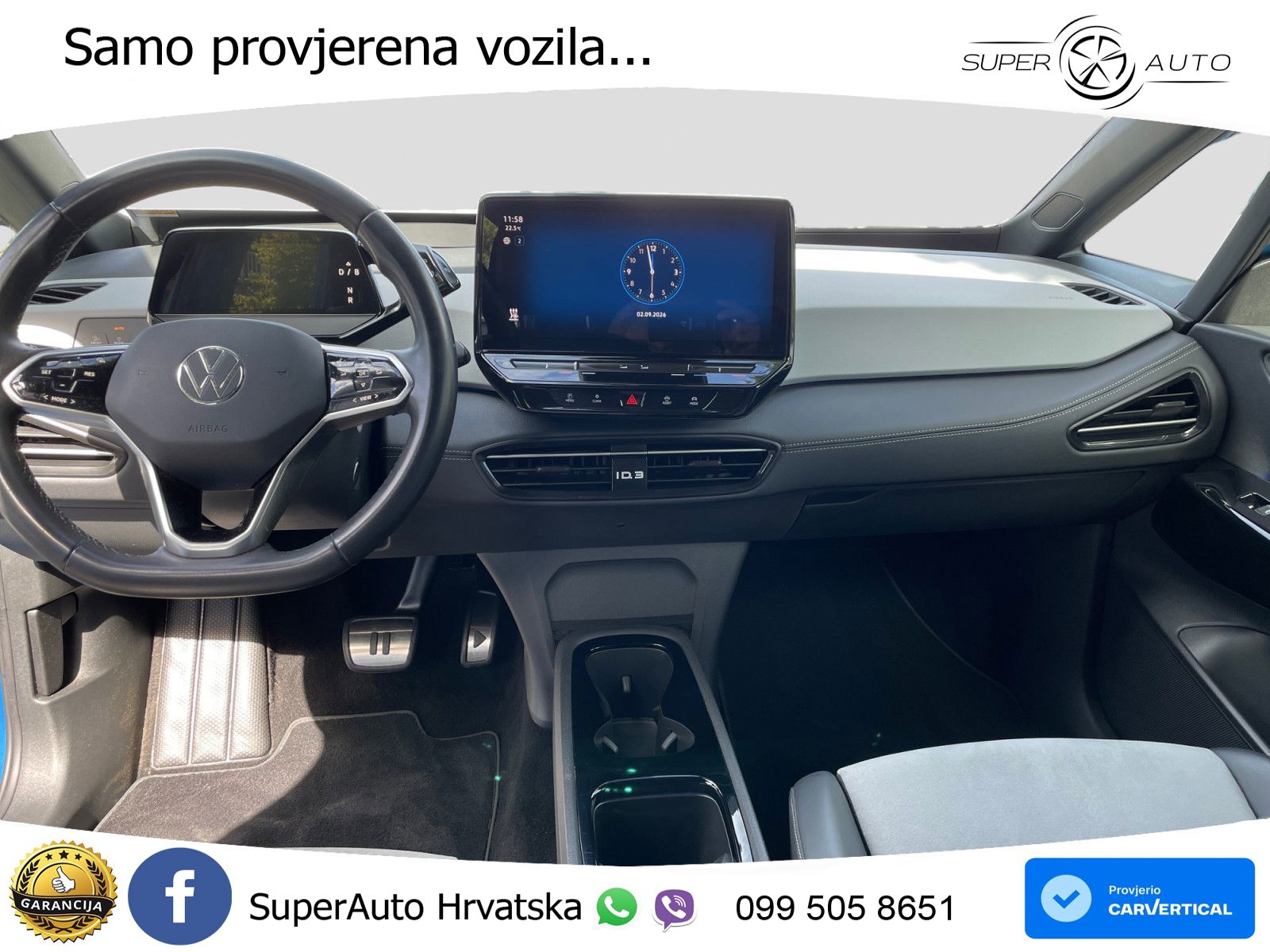 Volkswagen ID.3 Pro 62 kWh (204 KS) LED+GR SJED+ACC