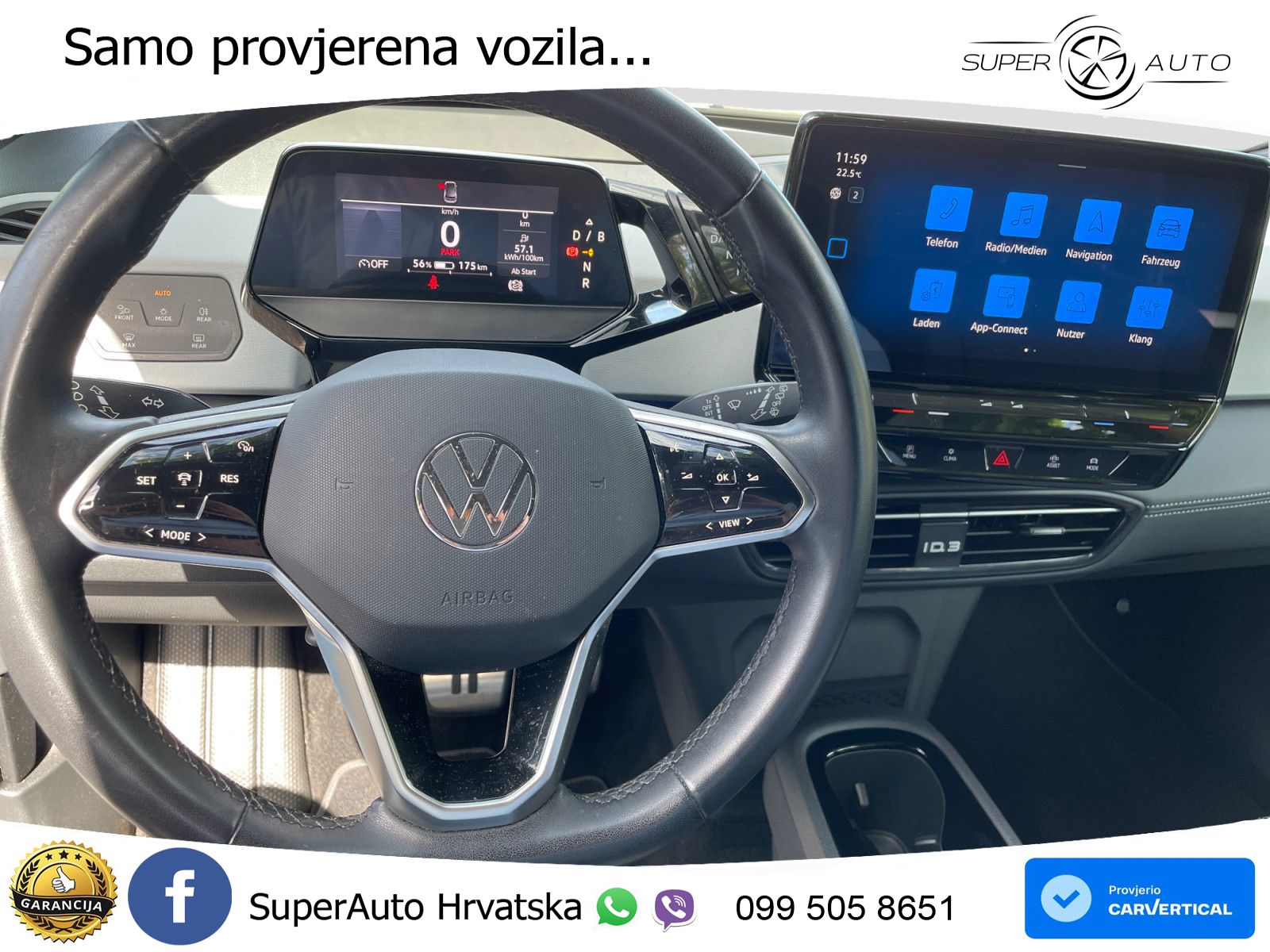 Volkswagen ID.3 Pro 62 kWh (204 KS) LED+GR SJED+ACC