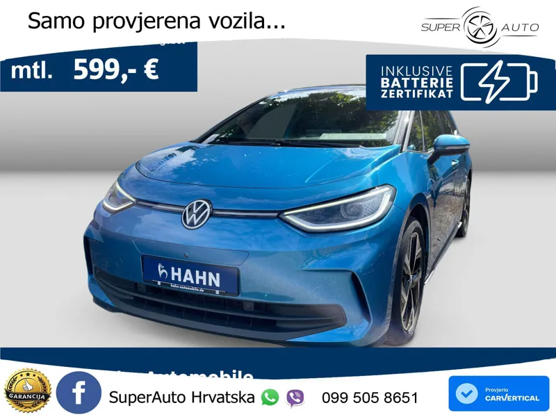 Volkswagen ID.3 Pro 62 kWh (204 KS) LED+GR SJED+ACC