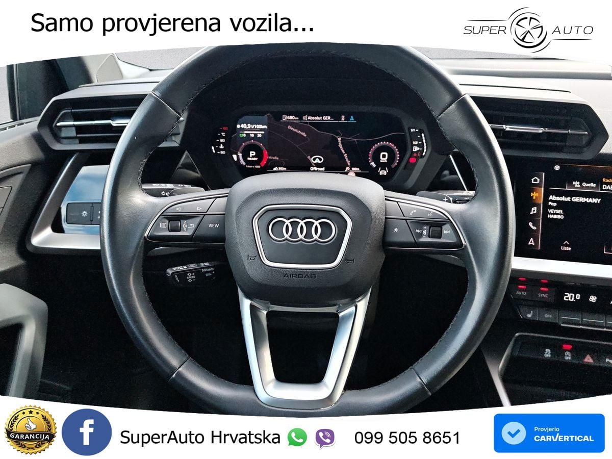 Audi A3 40 TDI (200 KS) quattro S tronic S line LED+GR SJED+ACC