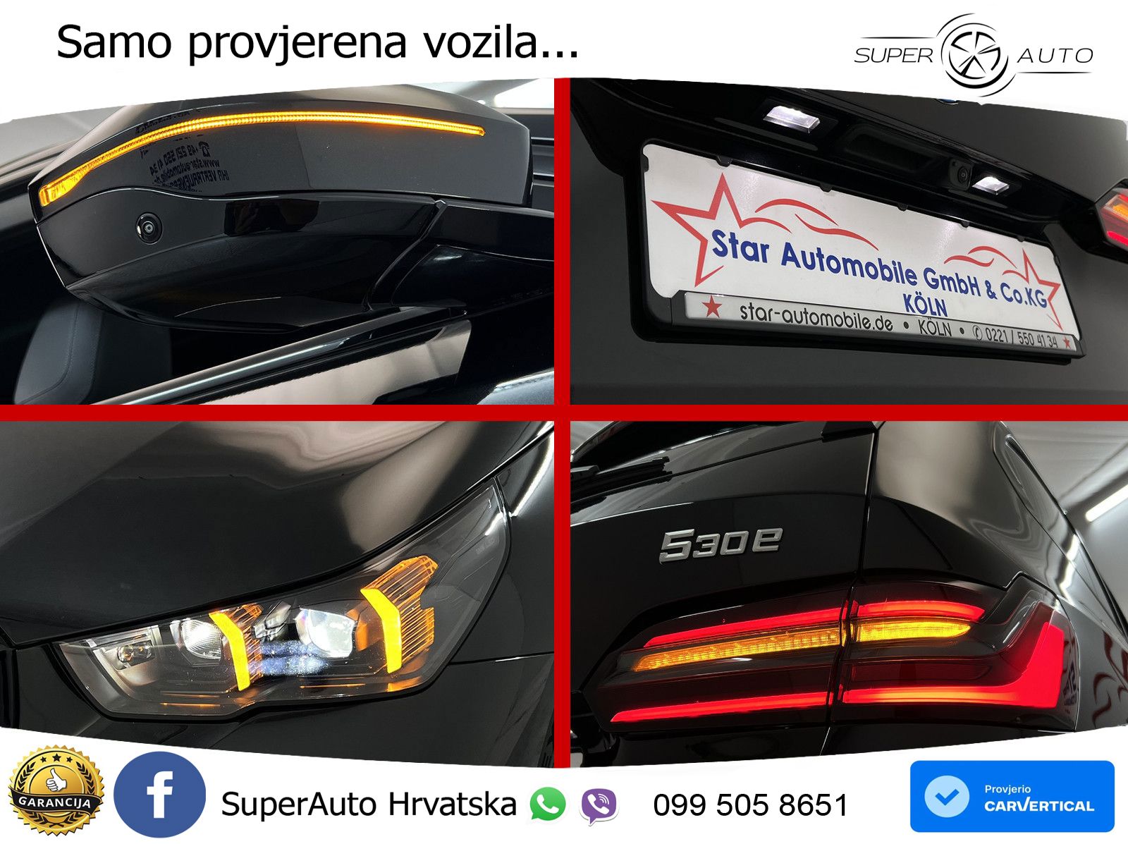 BMW 530e (299 KS) Steptronic M Sport ACC+HEAD+4xGR SJED+360+PANO
