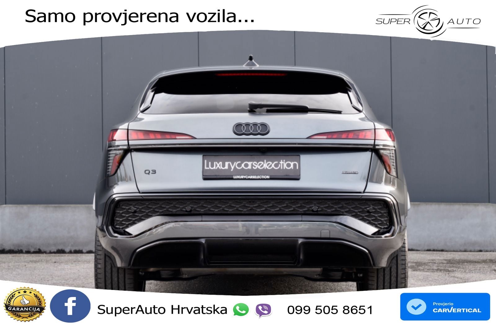 Audi Q3 III Sportback 2.0 TFSI (265 KS) quattro S tronic S line LED+GR SJED+ACC