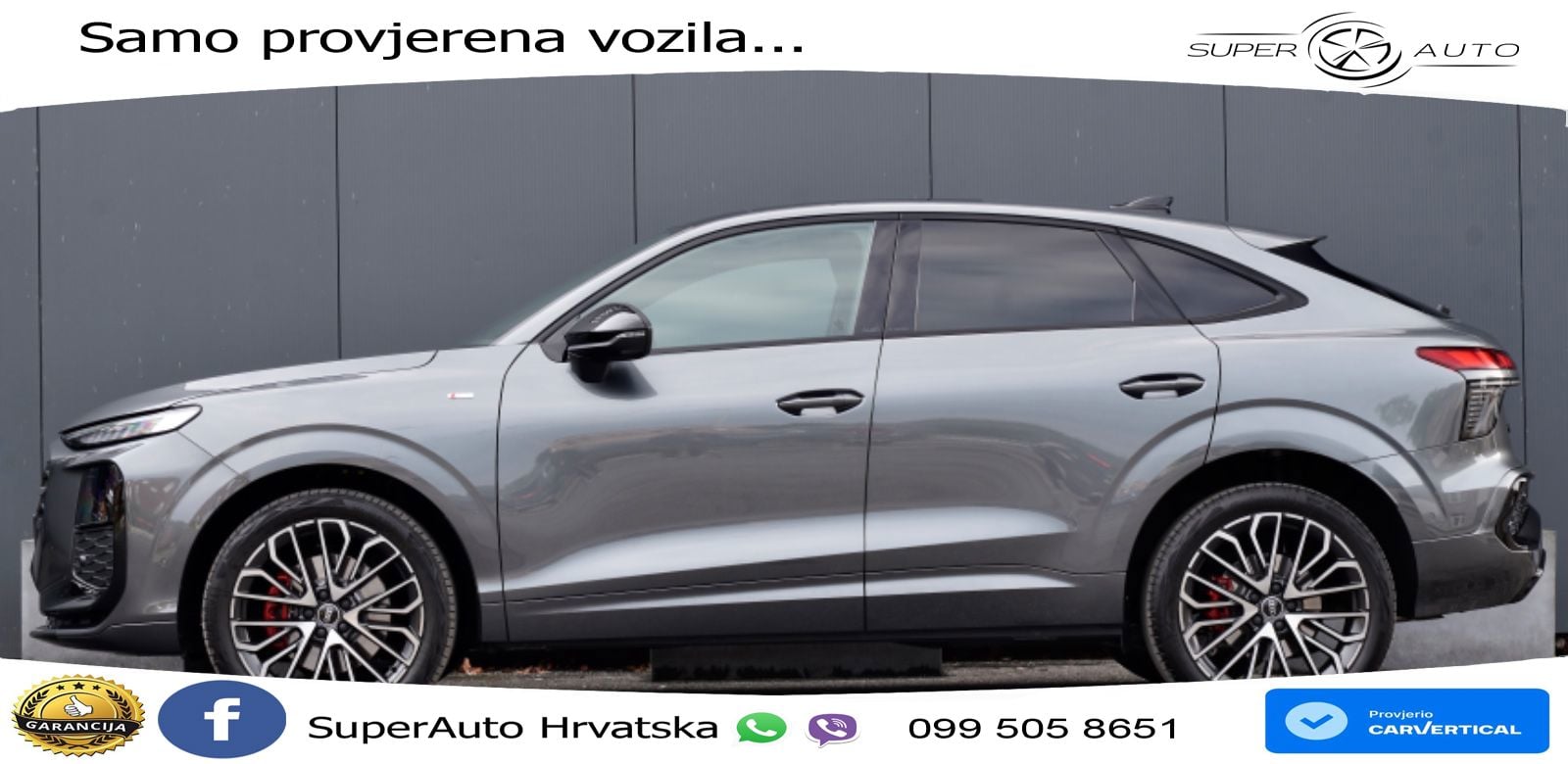 Audi Q3 III Sportback 2.0 TFSI (265 KS) quattro S tronic S line LED+GR SJED+ACC