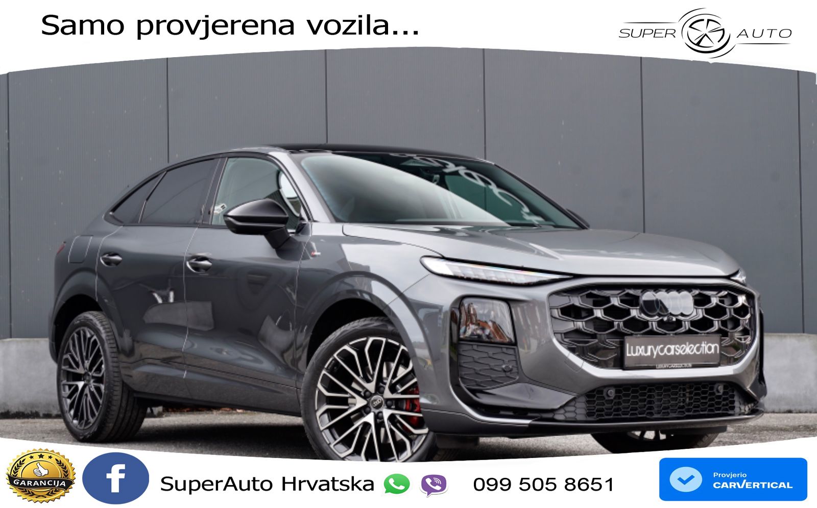 Audi Q3 III Sportback 2.0 TFSI (265 KS) quattro S tronic S line LED+GR SJED+ACC