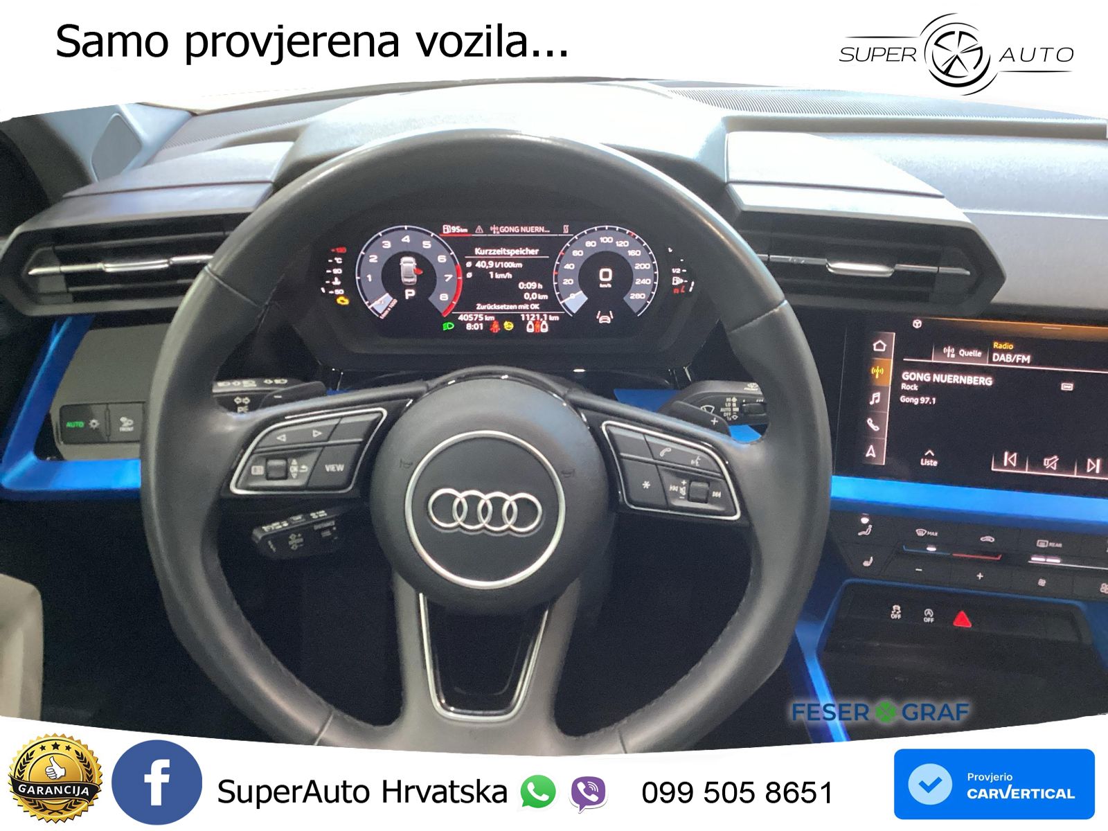 Audi A3 Limuzina 35 TFSI (150 KS) S tronic LED+GR SJED+ACC
