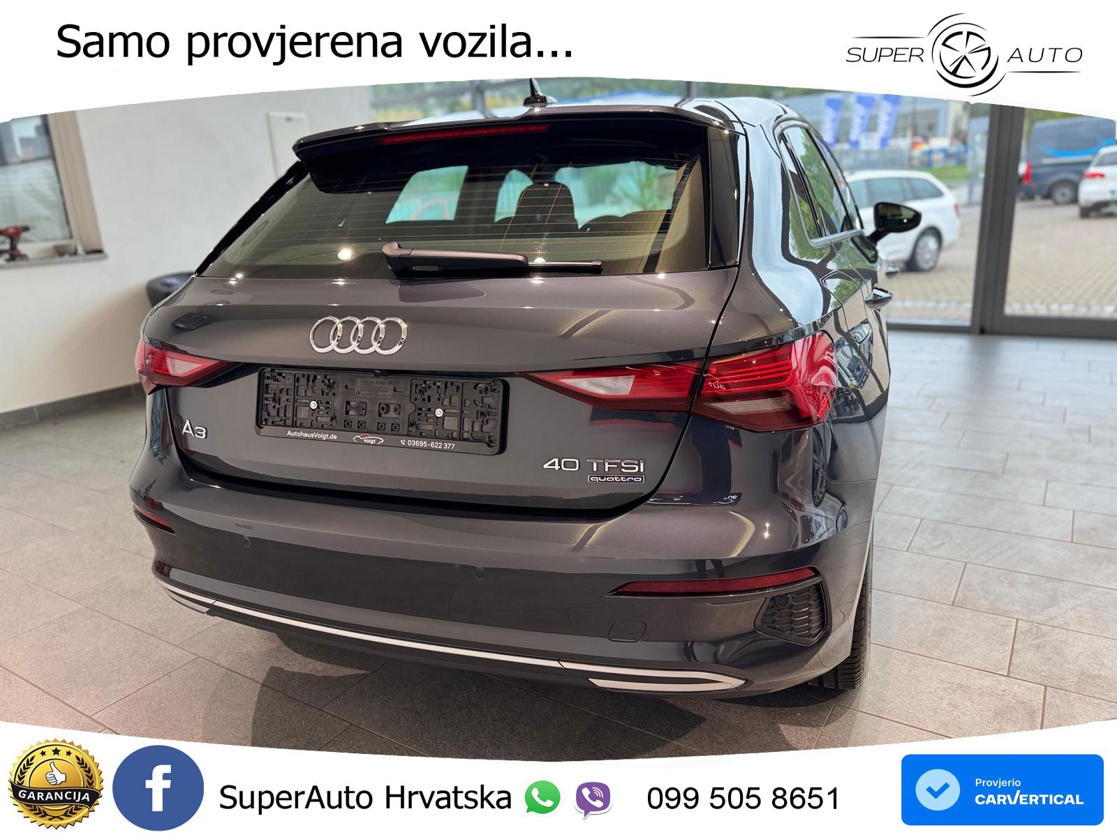 Audi A3 40 TFSI (190 KS) quattro S tronic LED+GR SJED+ACC