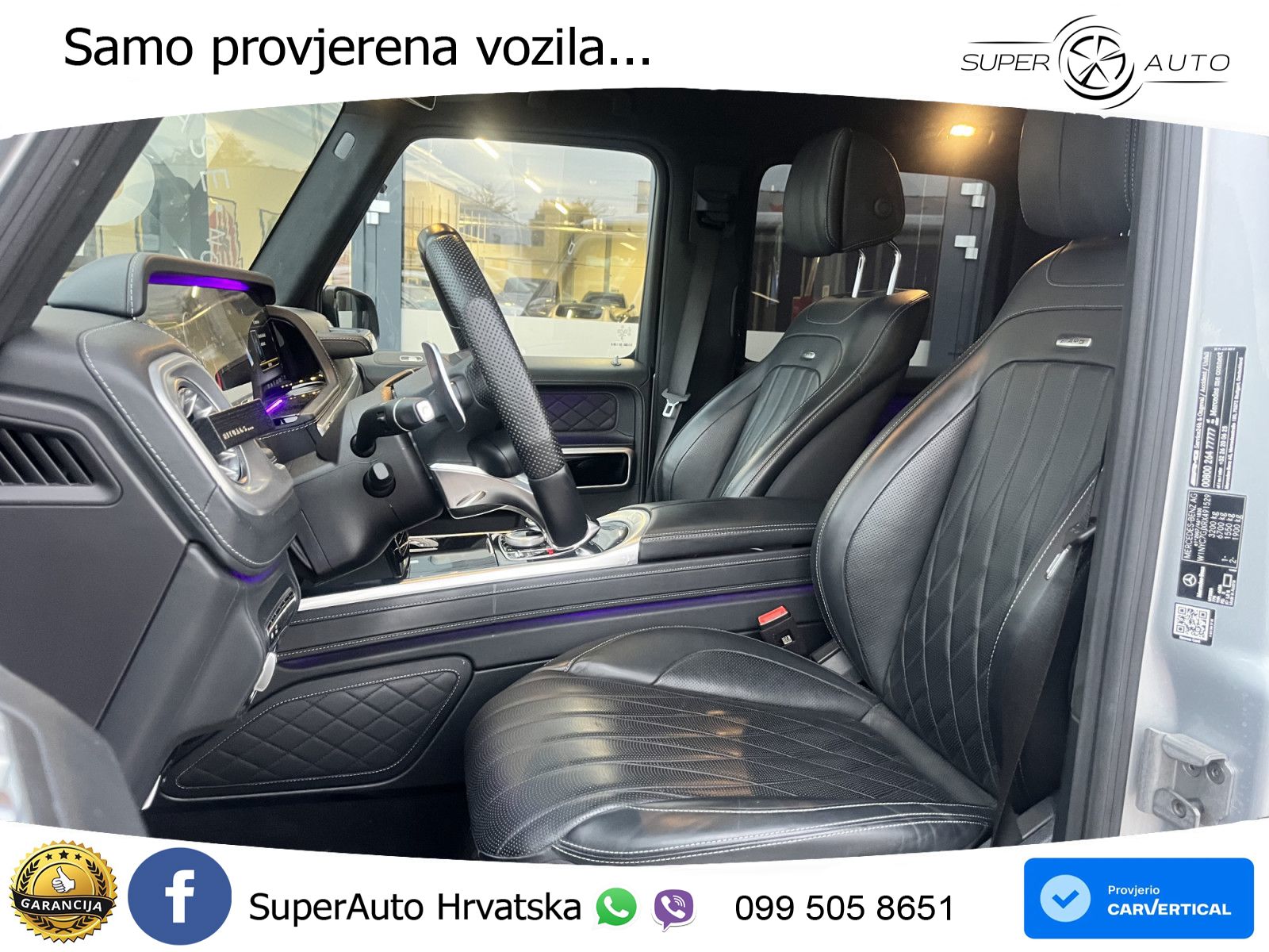 Mercedes AMG G 63 Long V8 (585 KS) 4MATIC 9G-TRONIC AMG SPEEDSHIFT TCT Superior ZRAČNI+ACC+GR SJED+360+PANO