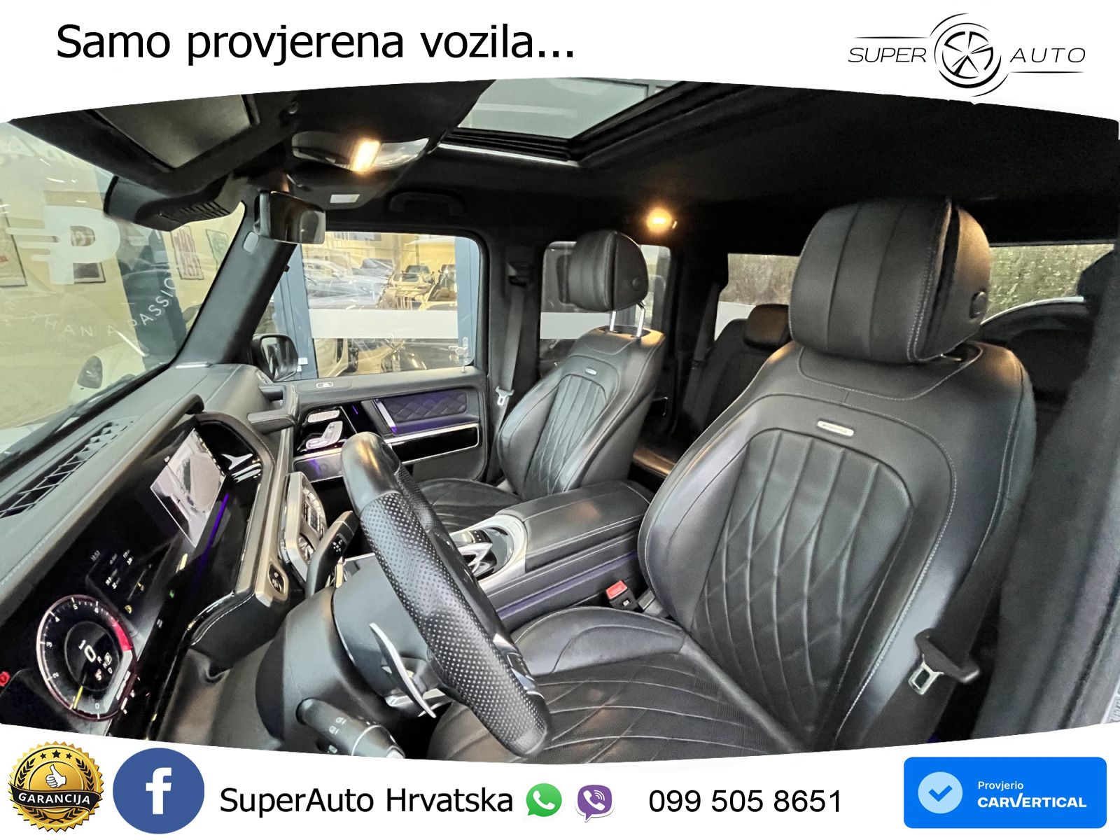 Mercedes AMG G 63 Long V8 (585 KS) 4MATIC 9G-TRONIC AMG SPEEDSHIFT TCT Superior ZRAČNI+ACC+GR SJED+360+PANO