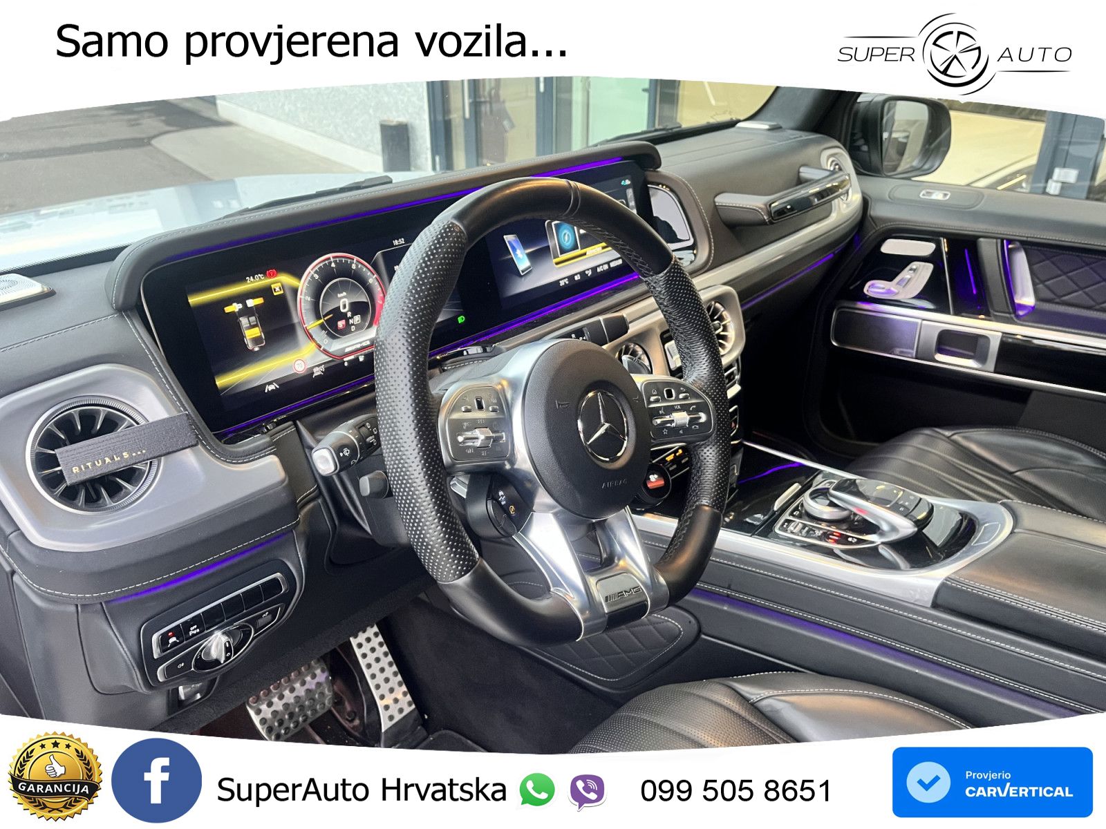 Mercedes AMG G 63 Long V8 (585 KS) 4MATIC 9G-TRONIC AMG SPEEDSHIFT TCT Superior ZRAČNI+ACC+GR SJED+360+PANO