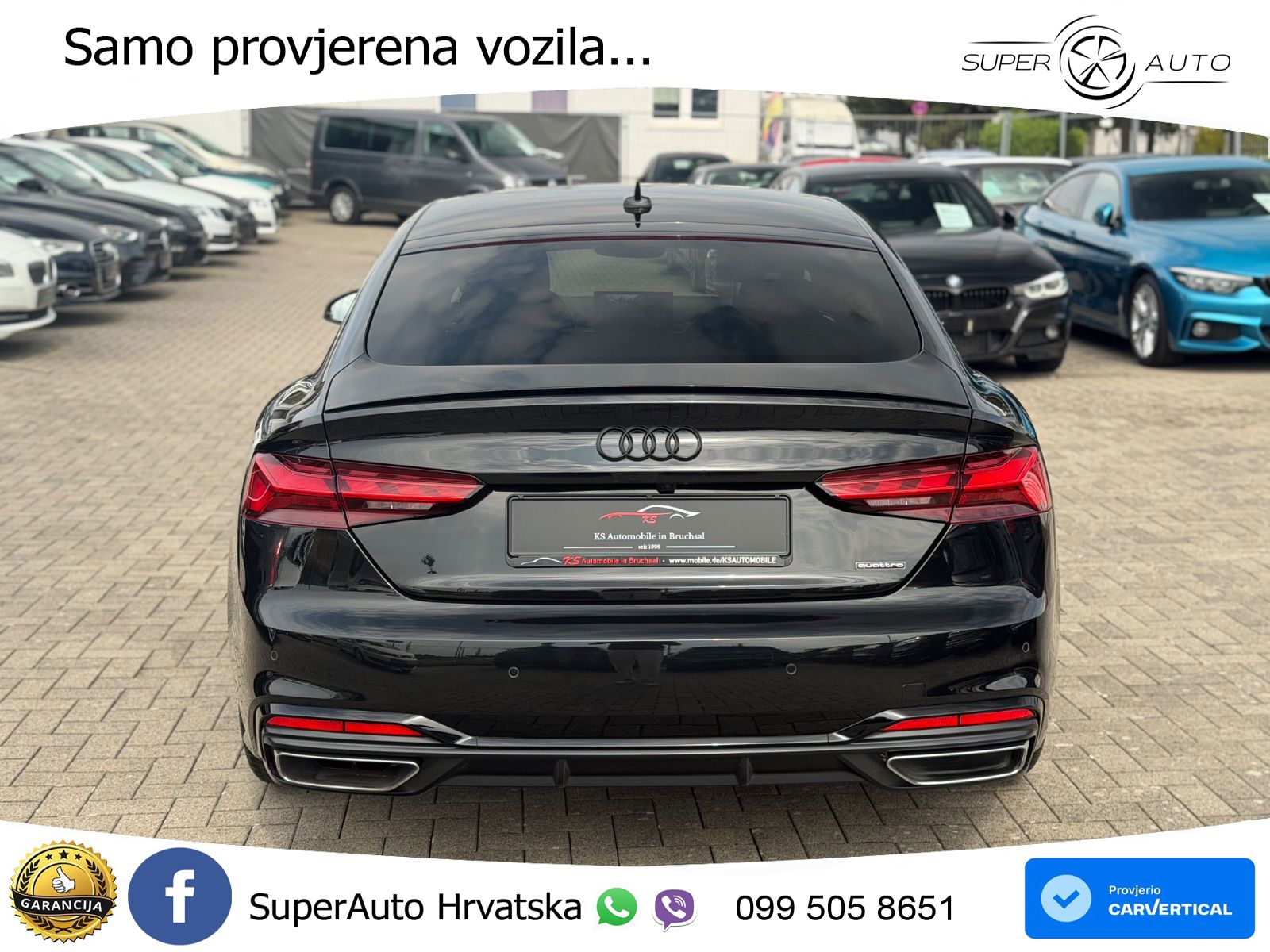 Audi A5 Sportback 40 TDI (204 KS) quattro S tronic S line LED+GR SJED+ACC