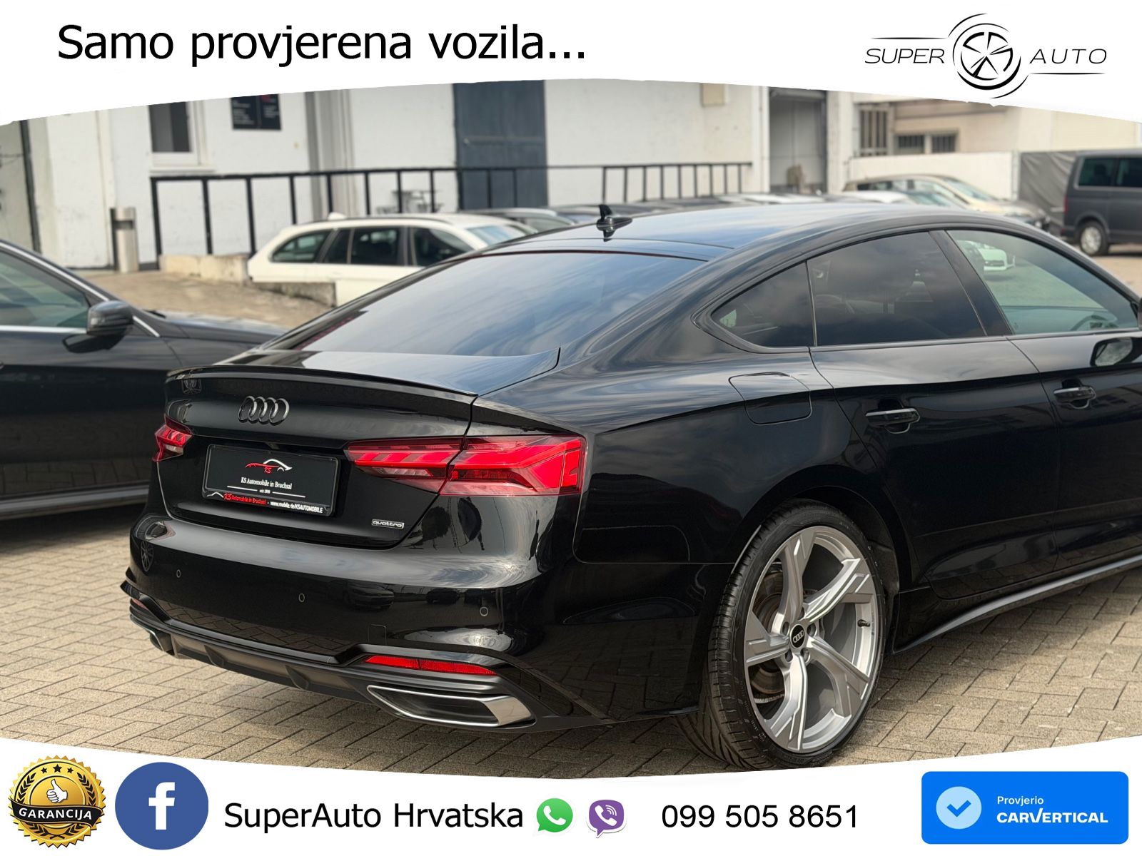 Audi A5 Sportback 40 TDI (204 KS) quattro S tronic S line LED+GR SJED+ACC