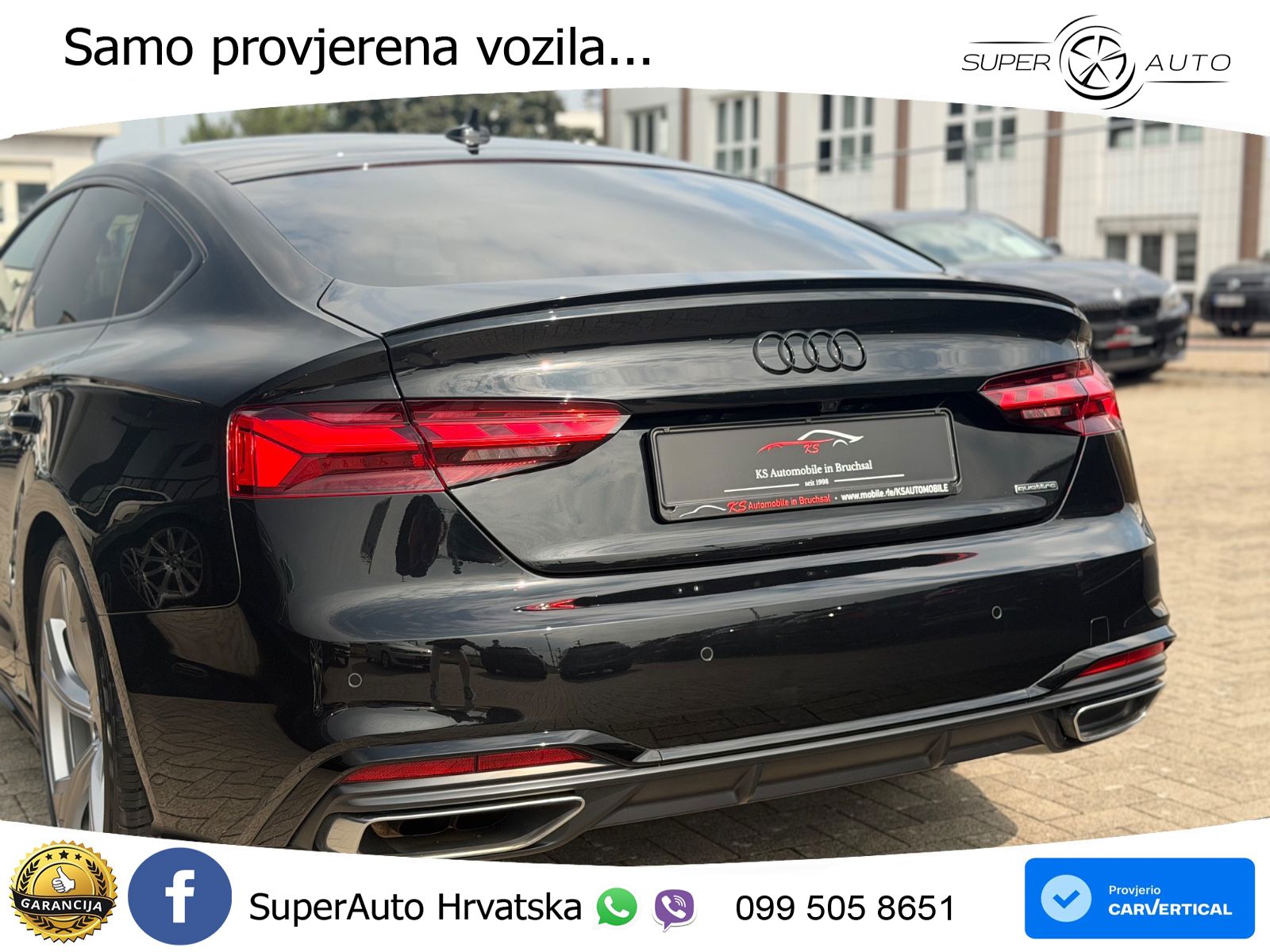 Audi A5 Sportback 40 TDI (204 KS) quattro S tronic S line LED+GR SJED+ACC