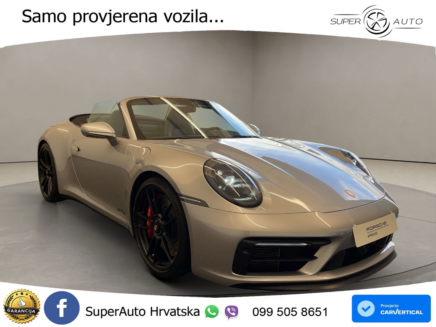 Porsche 911 Carrera GTS Cabriolet 3.0 (480 KS) PDK LED+GR SJED+ACC