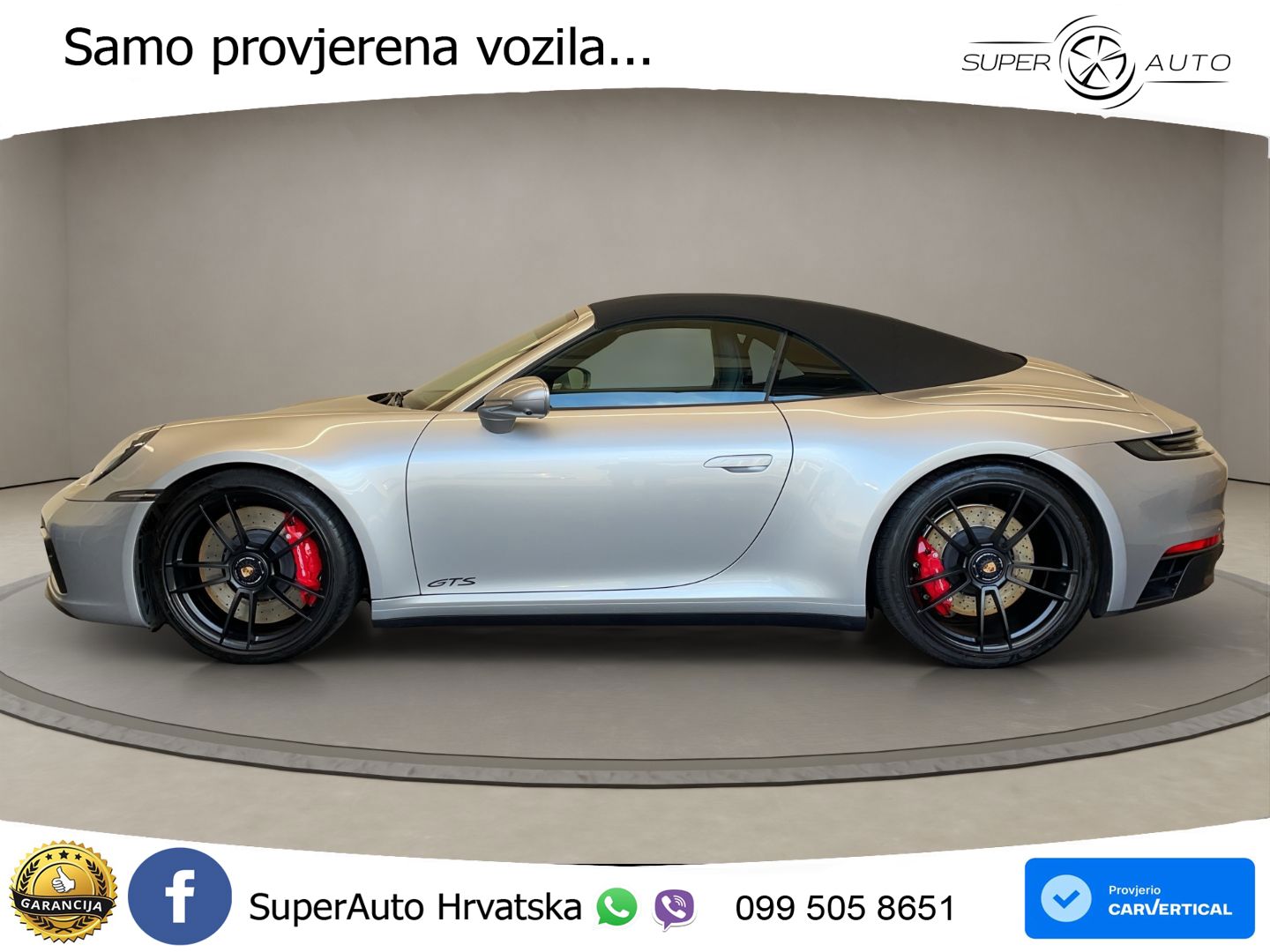 Porsche 911 Carrera GTS Cabriolet 3.0 (480 KS) PDK LED+GR SJED+ACC