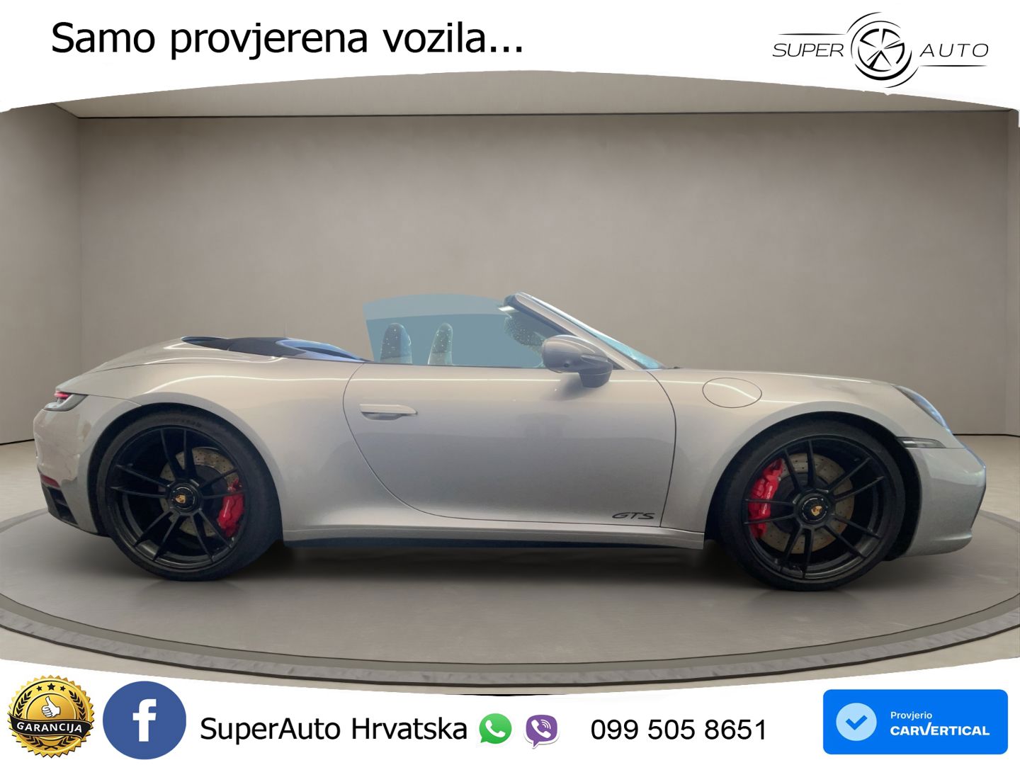 Porsche 911 Carrera GTS Cabriolet 3.0 (480 KS) PDK LED+GR SJED+ACC