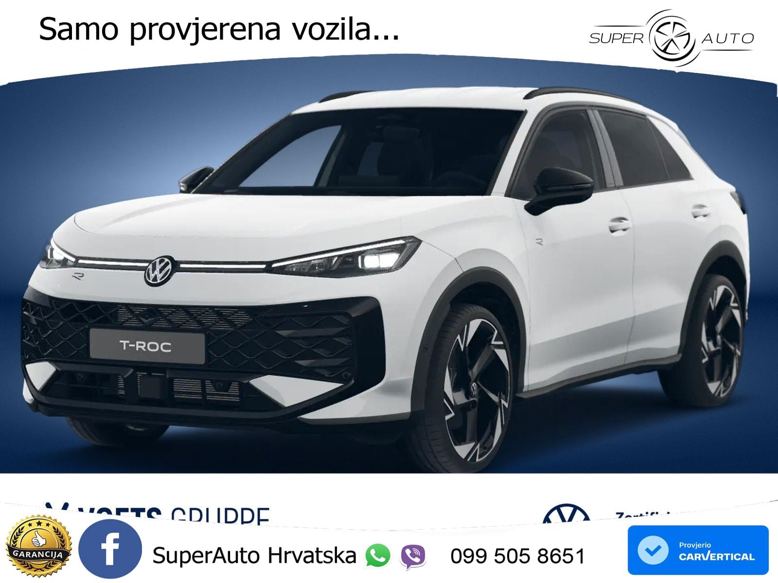 Volkswagen T-Roc 1.5 eTSI (150 KS)  DSG R-Line MATRIX+GR SJED+KAM