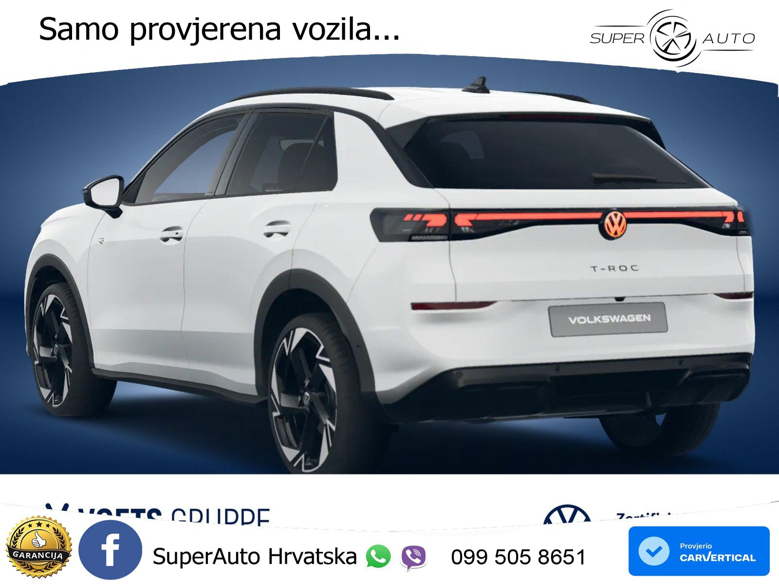 Volkswagen T-Roc 1.5 eTSI (150 KS)  DSG R-Line MATRIX+GR SJED+KAM
