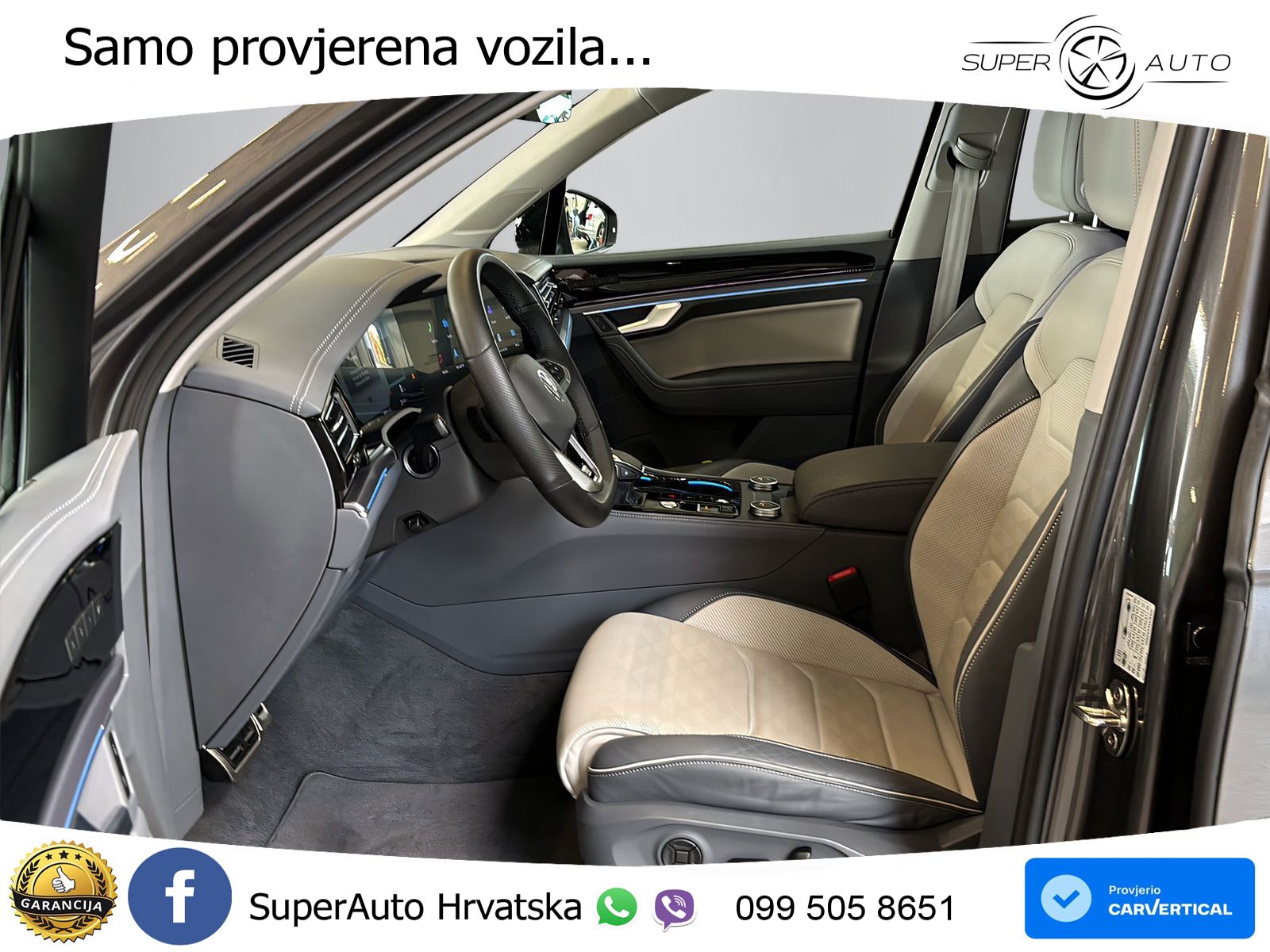 Volkswagen Touareg 3.0 V6 TDI (286 KS) 4MOTION Tiptronic R-Line ZRAČNI+ACC+4xGR SJED+KAM
