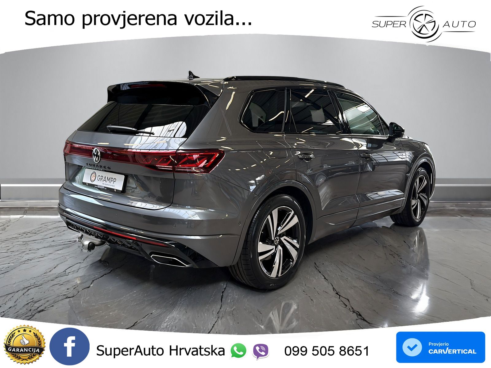 Volkswagen Touareg 3.0 V6 TDI (286 KS) 4MOTION Tiptronic R-Line ZRAČNI+ACC+4xGR SJED+KAM