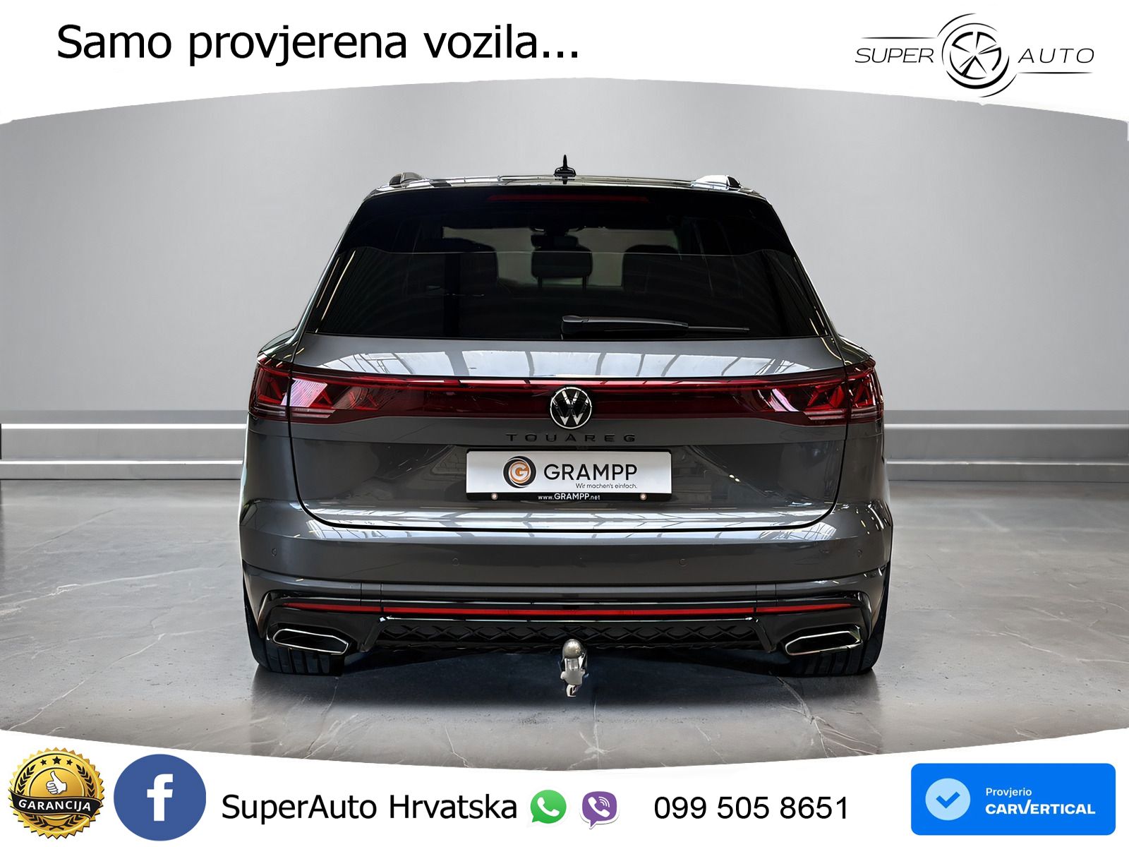 Volkswagen Touareg 3.0 V6 TDI (286 KS) 4MOTION Tiptronic R-Line ZRAČNI+ACC+4xGR SJED+KAM