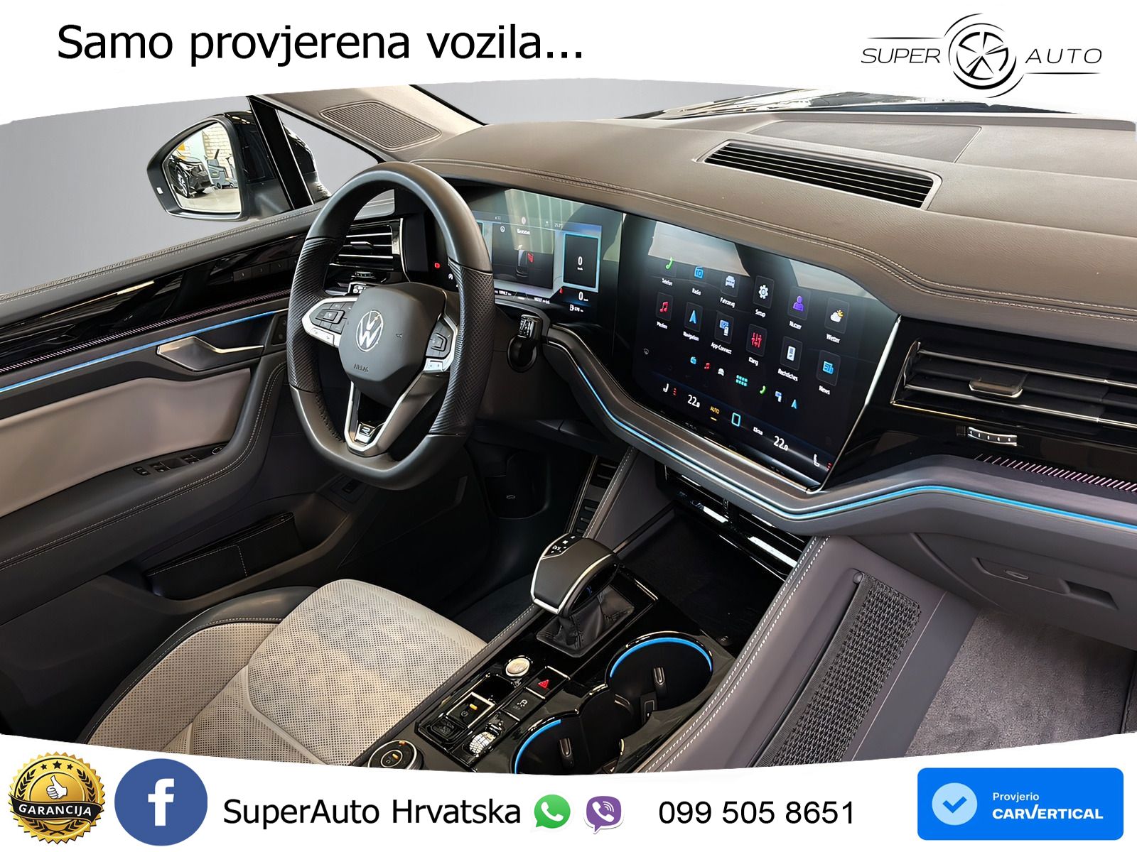 Volkswagen Touareg 3.0 V6 TDI (286 KS) 4MOTION Tiptronic R-Line ZRAČNI+ACC+4xGR SJED+KAM