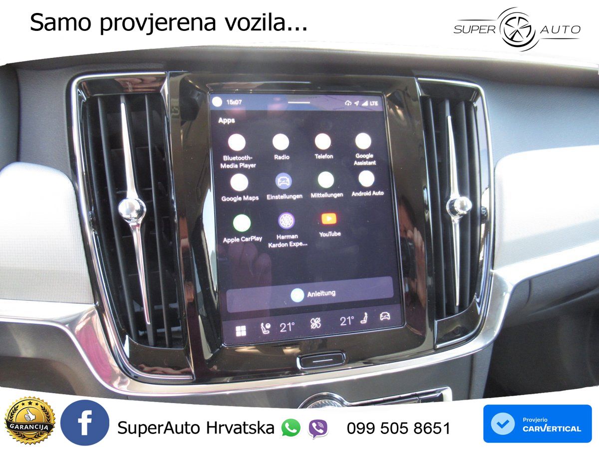 Volvo V90 2.0 B4 Diesel Geartronic LED+GR SJED+ACC