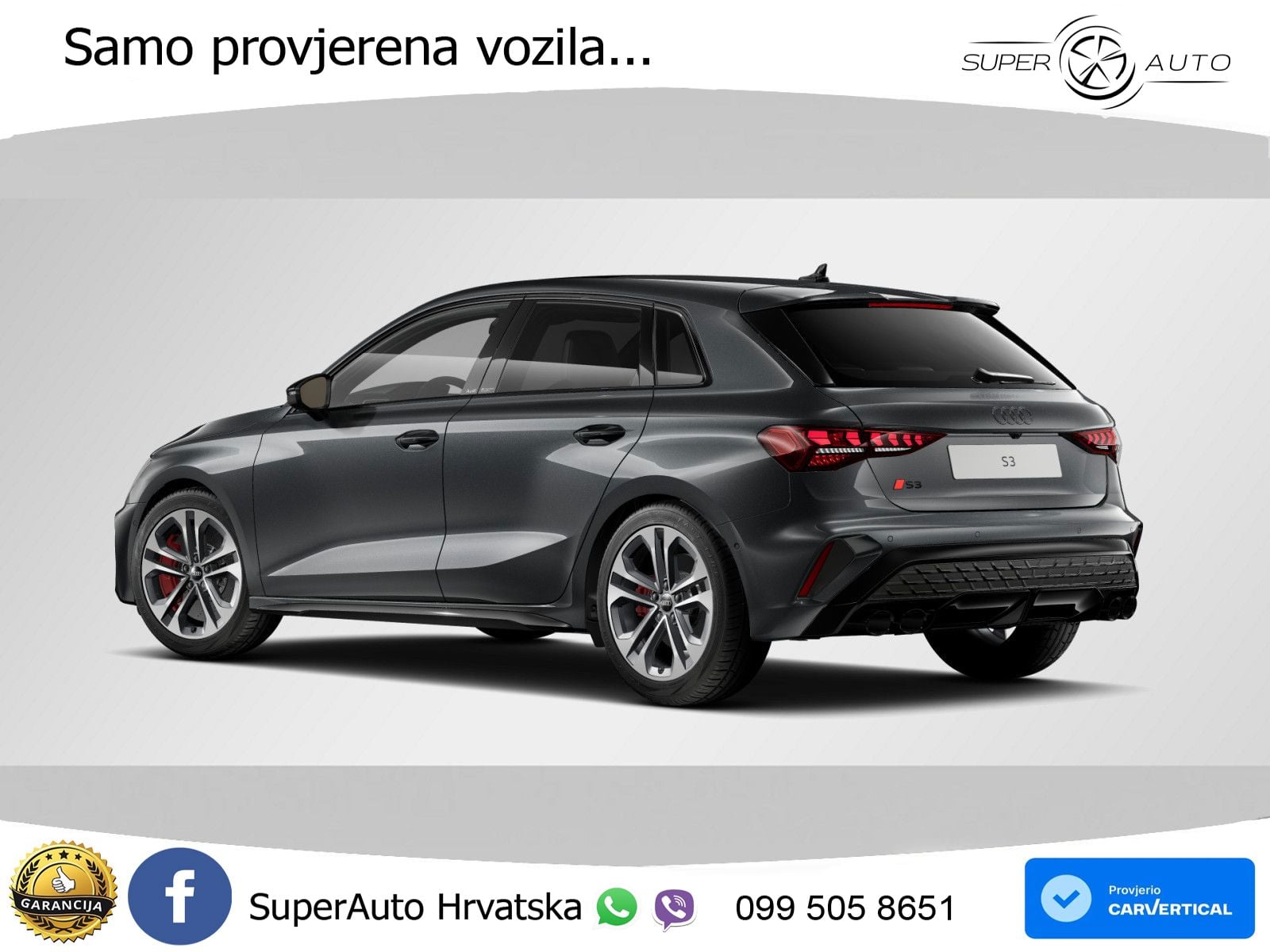 Audi S3 2.0 TFSI (333 KS) quattro S tronic MATRIX+GR SJED+KAM