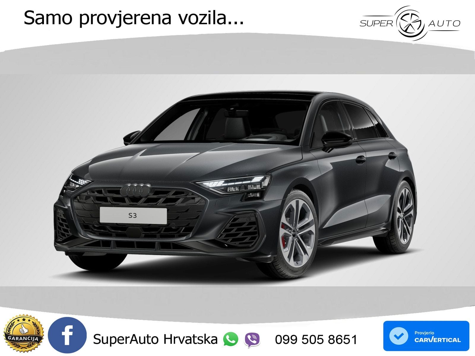 Audi S3 2.0 TFSI (333 KS) quattro S tronic MATRIX+GR SJED+KAM