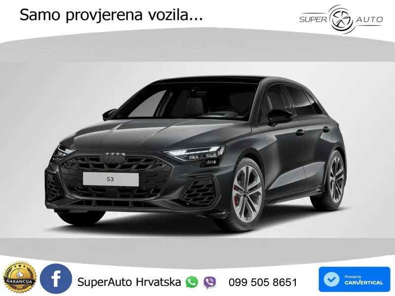 Audi S3 2.0 TFSI (333 KS) quattro S tronic MATRIX+GR SJED+KAM