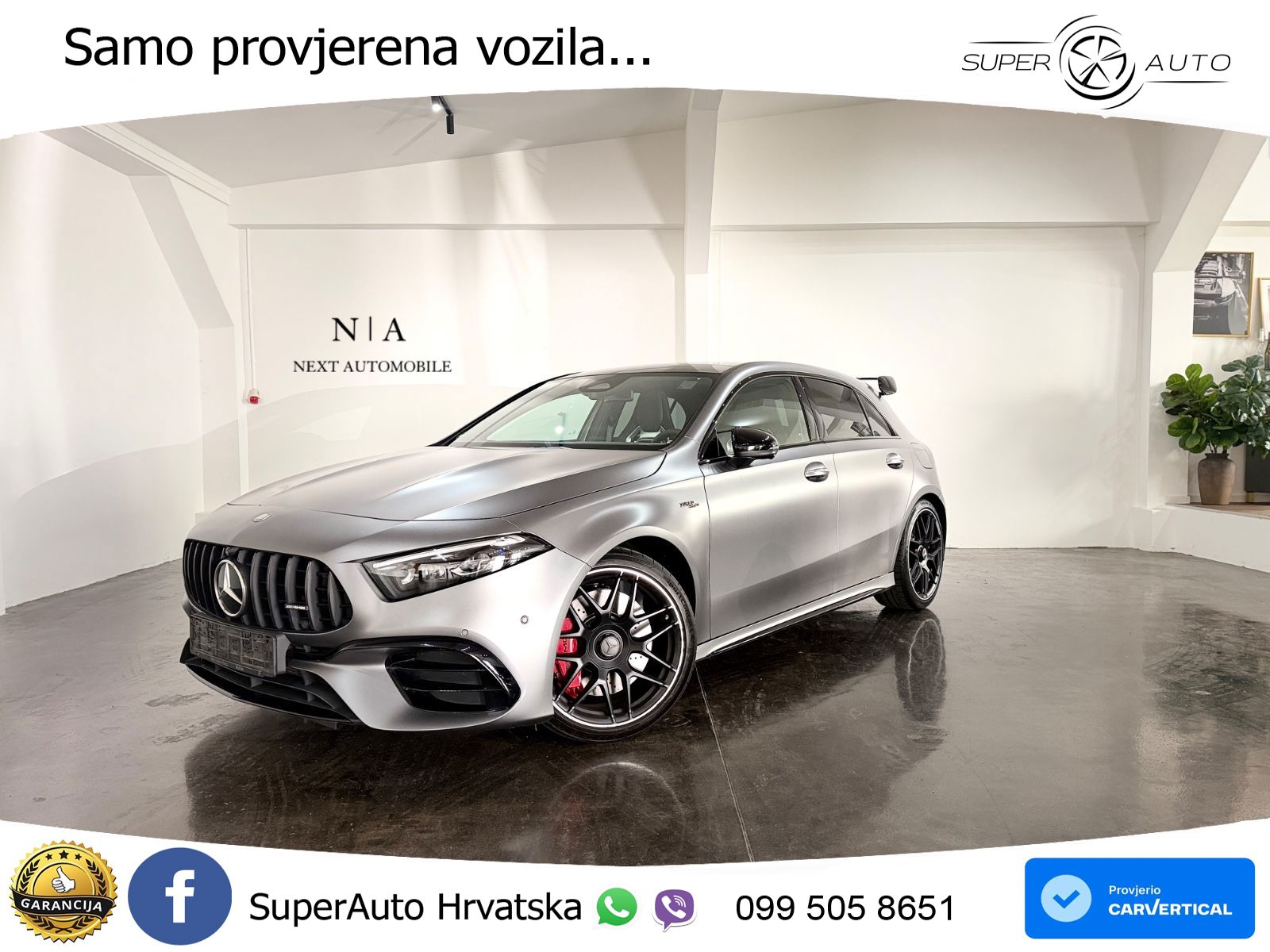 Mercedes-Benz AMG A 45 S 4MATIC+ AMG SPEEDSHIFT DCT 8G LED+GR SJED+ACC