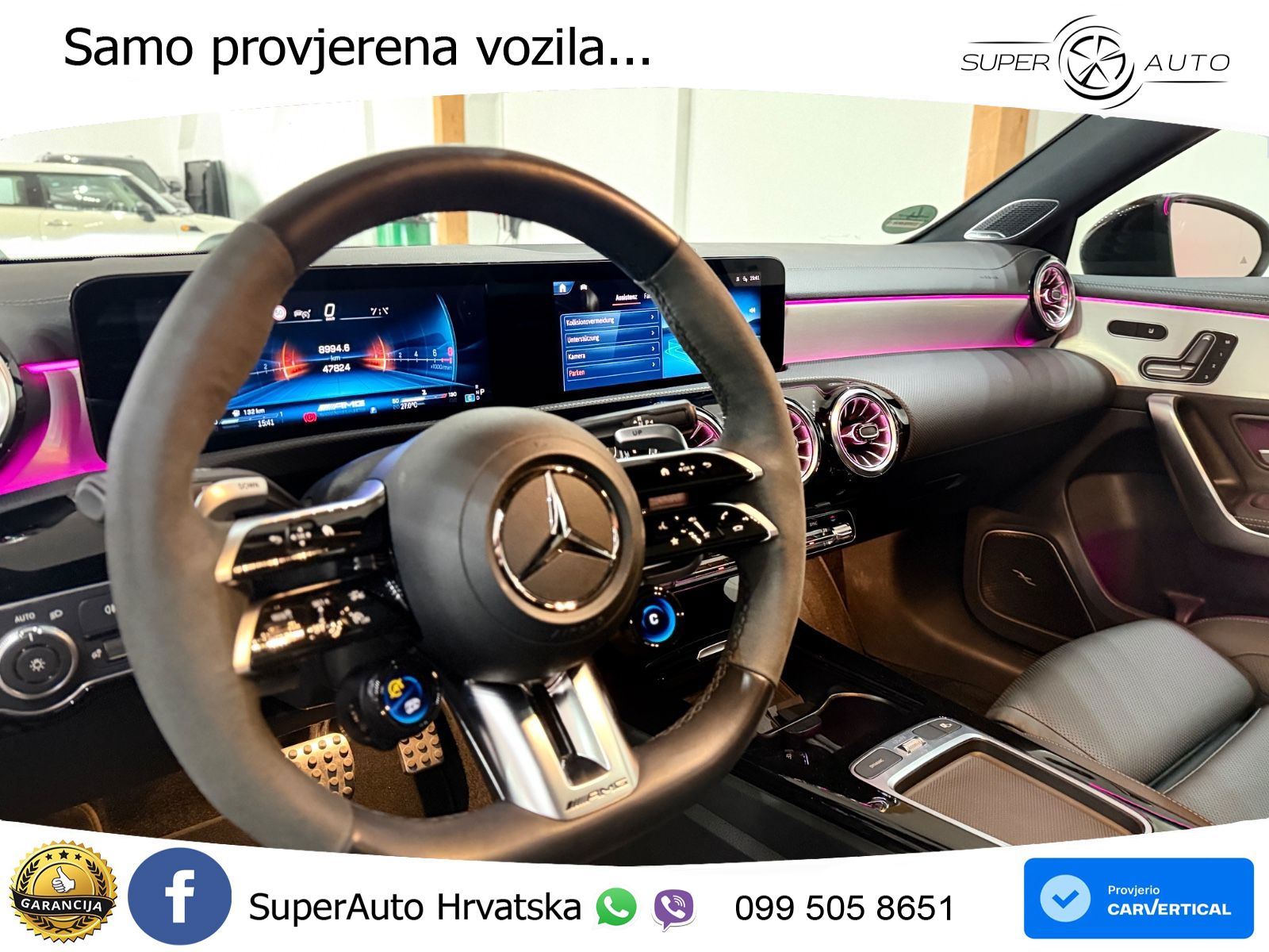 Mercedes-Benz AMG A 45 S 4MATIC+ AMG SPEEDSHIFT DCT 8G LED+GR SJED+ACC