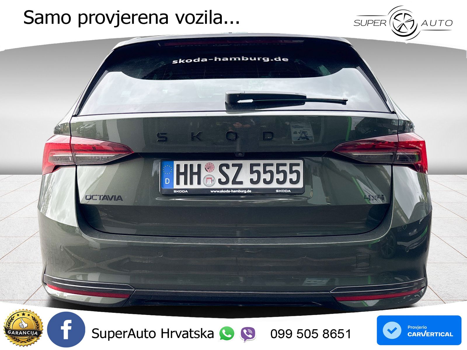 Škoda Octavia Combi 2.0 TSI (204 KS) 4x4 DSG SportLine LED+GR SJED+ACC