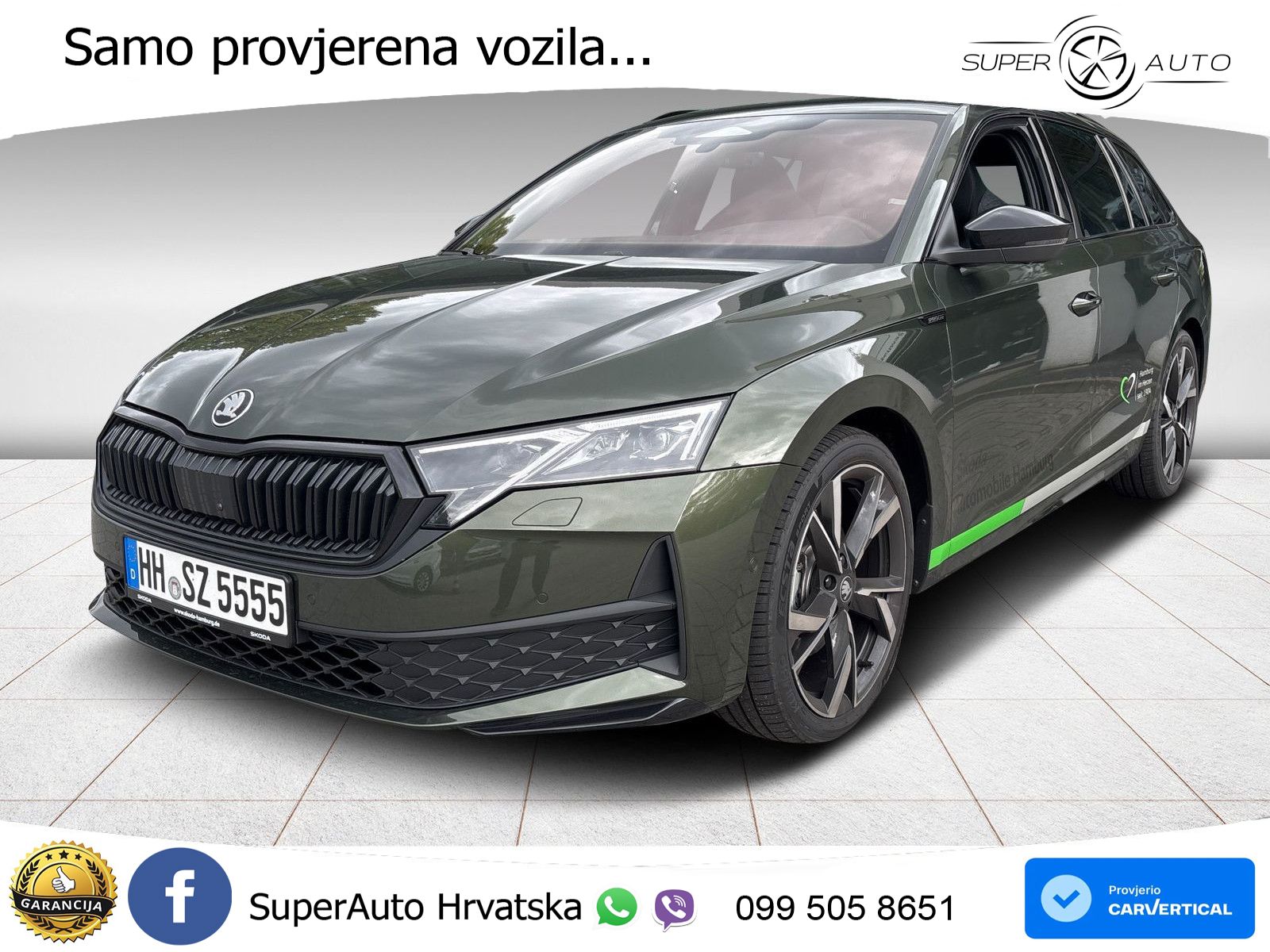 Škoda Octavia Combi 2.0 TSI (204 KS) 4x4 DSG SportLine LED+GR SJED+ACC