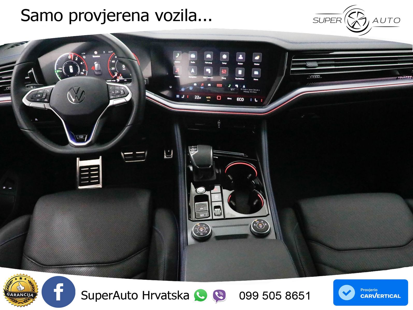 Volkswagen Touareg R 3.0 V6 TFSI (462 KS) 4MOTION Tiptronic ZRAČNI+ACC+4xGR SJED+KAM