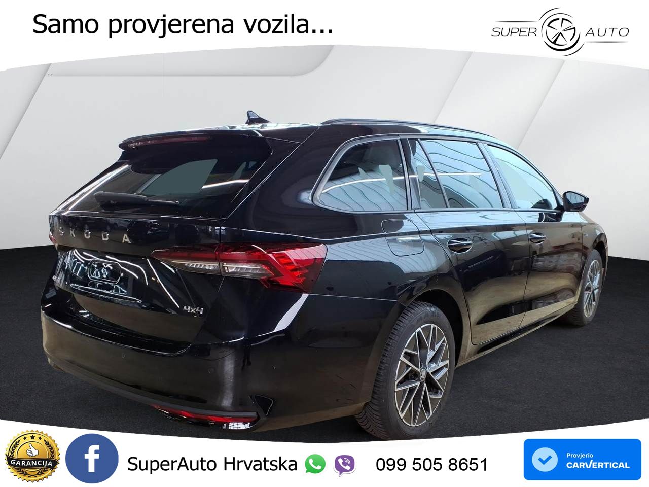Škoda Octavia Combi 2.0 TSI (204 KS) 4x4 DSG LED+GR SJED+ACC
