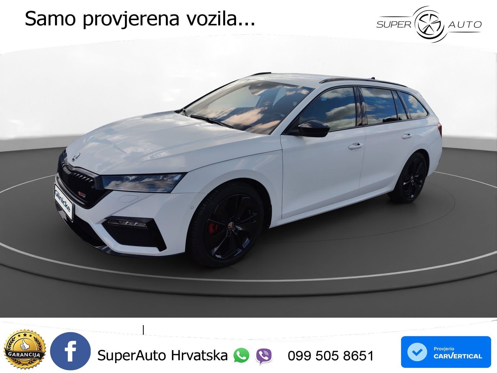 Škoda Octavia Combi RS 2.0 TDI (200 KS) DSG LED+GR SJED+ACC