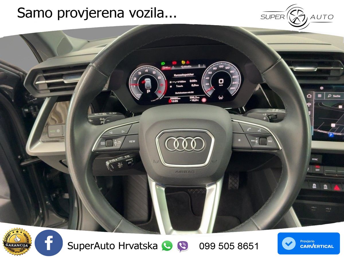 Audi A3 35 TFSI (150 KS) S tronic LED+GR SJED+ACC