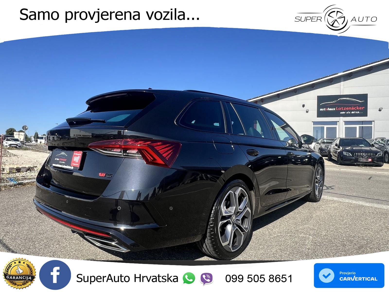 Škoda Octavia Combi RS 2.0 TDI (200 KS) 4x4 DSG LED+GR SJED+ACC