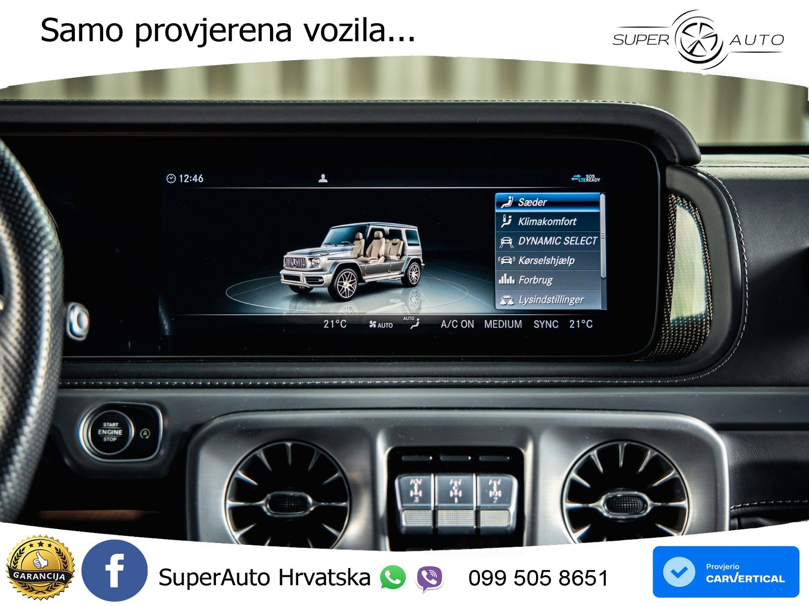 Mercedes AMG G 63 Long V8 (585 KS) 4MATIC 9G-TRONIC AMG SPEEDSHIFT PLUS Manufaktur LED+GR SJED+ACC